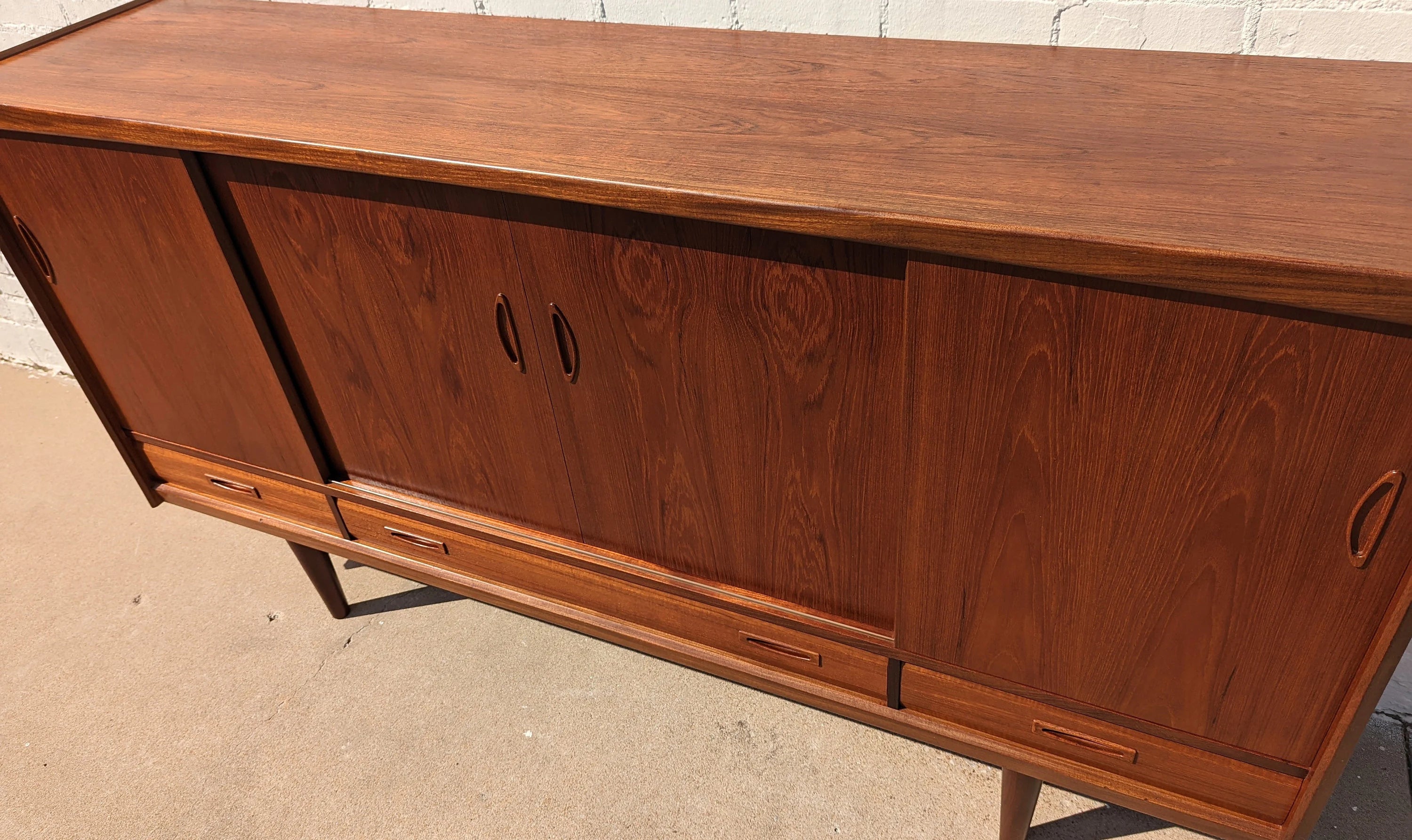 Mid Century Danish Modern Teak Cocktail Cabinet