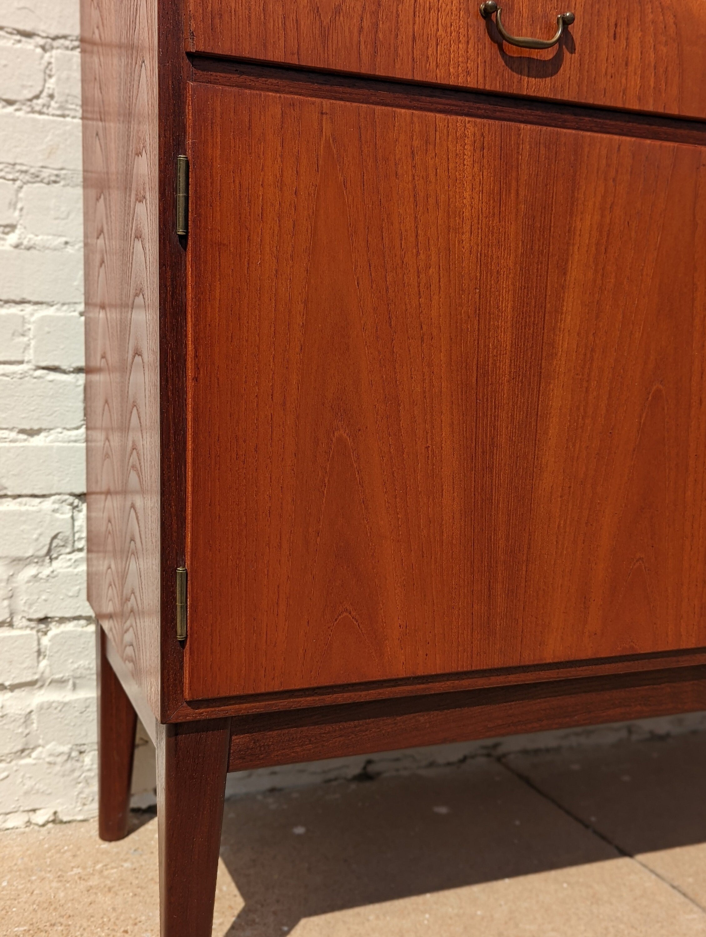 Mid Century Danish Modern Teak Tall Cabinet