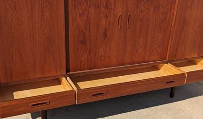 Mid Century Danish Modern Teak Cocktail Highboard
