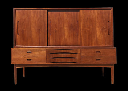 Mid Century Danish Modern Teak Cocktail Cabinet