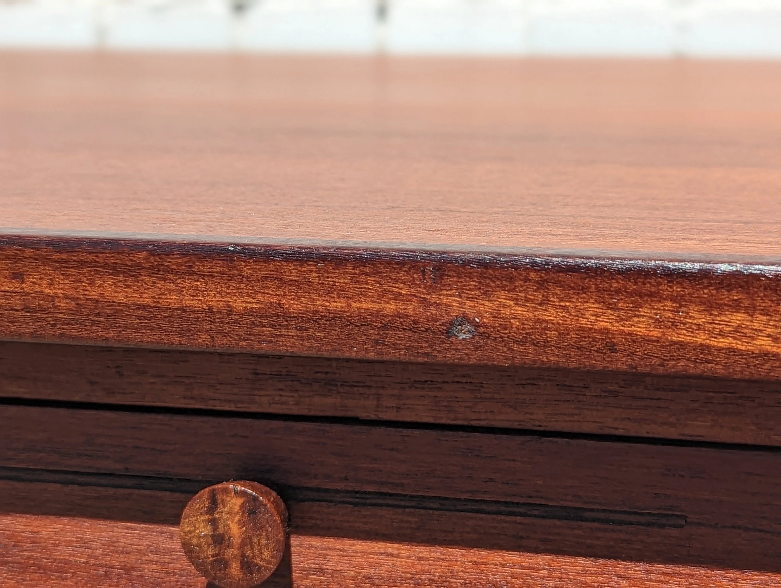 Mid Century Danish Modern Teak Double Sided Desk