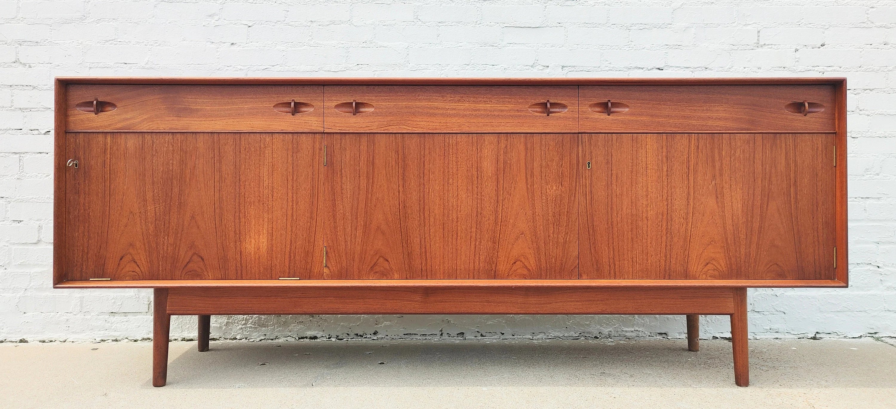 Mid Century English Modern Teak Sideboard