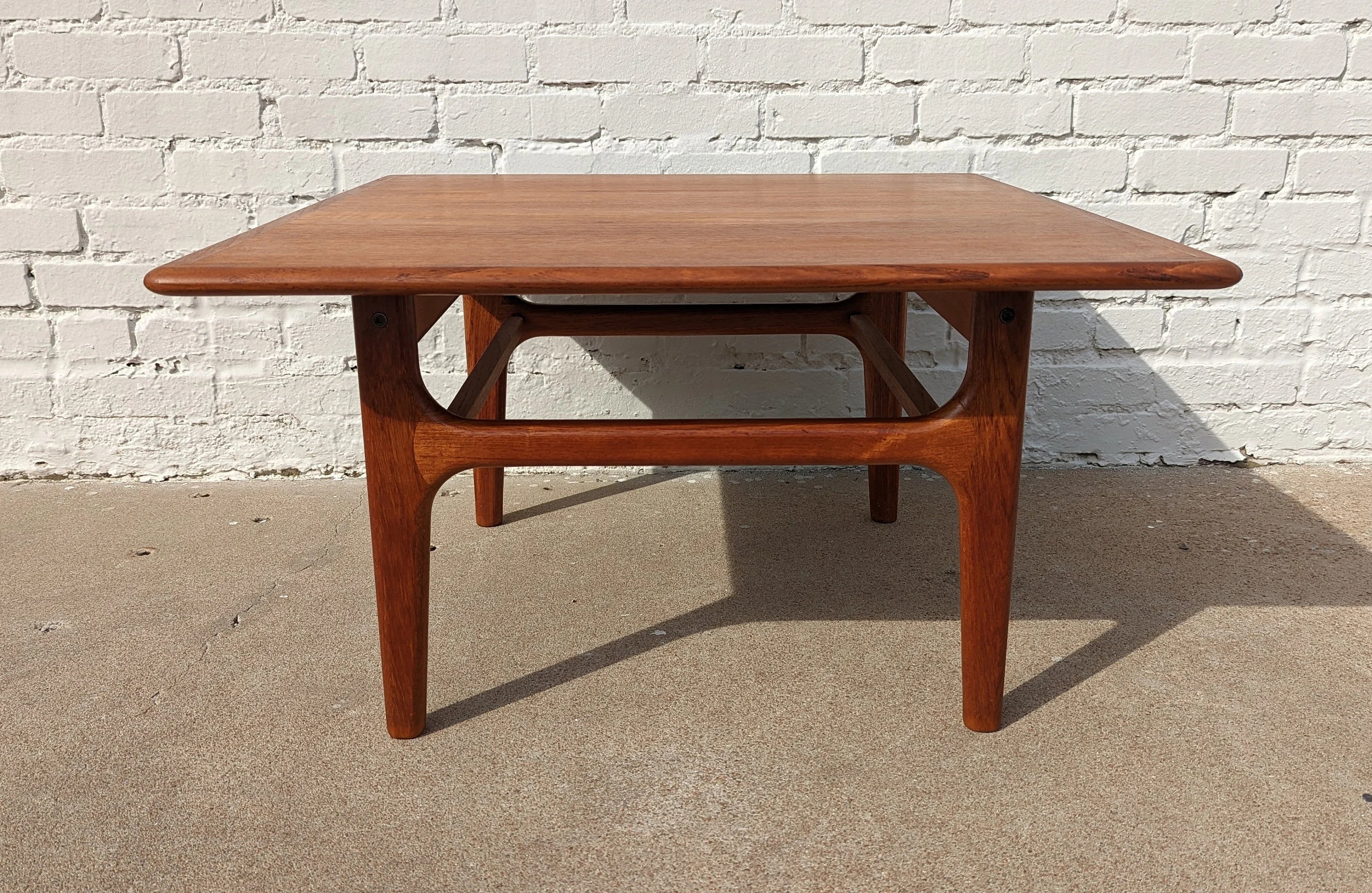 Mid Century Danish Modern Teak Coffee Table by Trioh