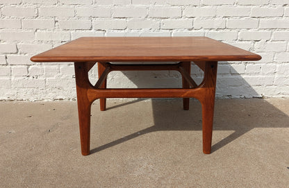 Mid Century Danish Modern Teak Coffee Table by Trioh