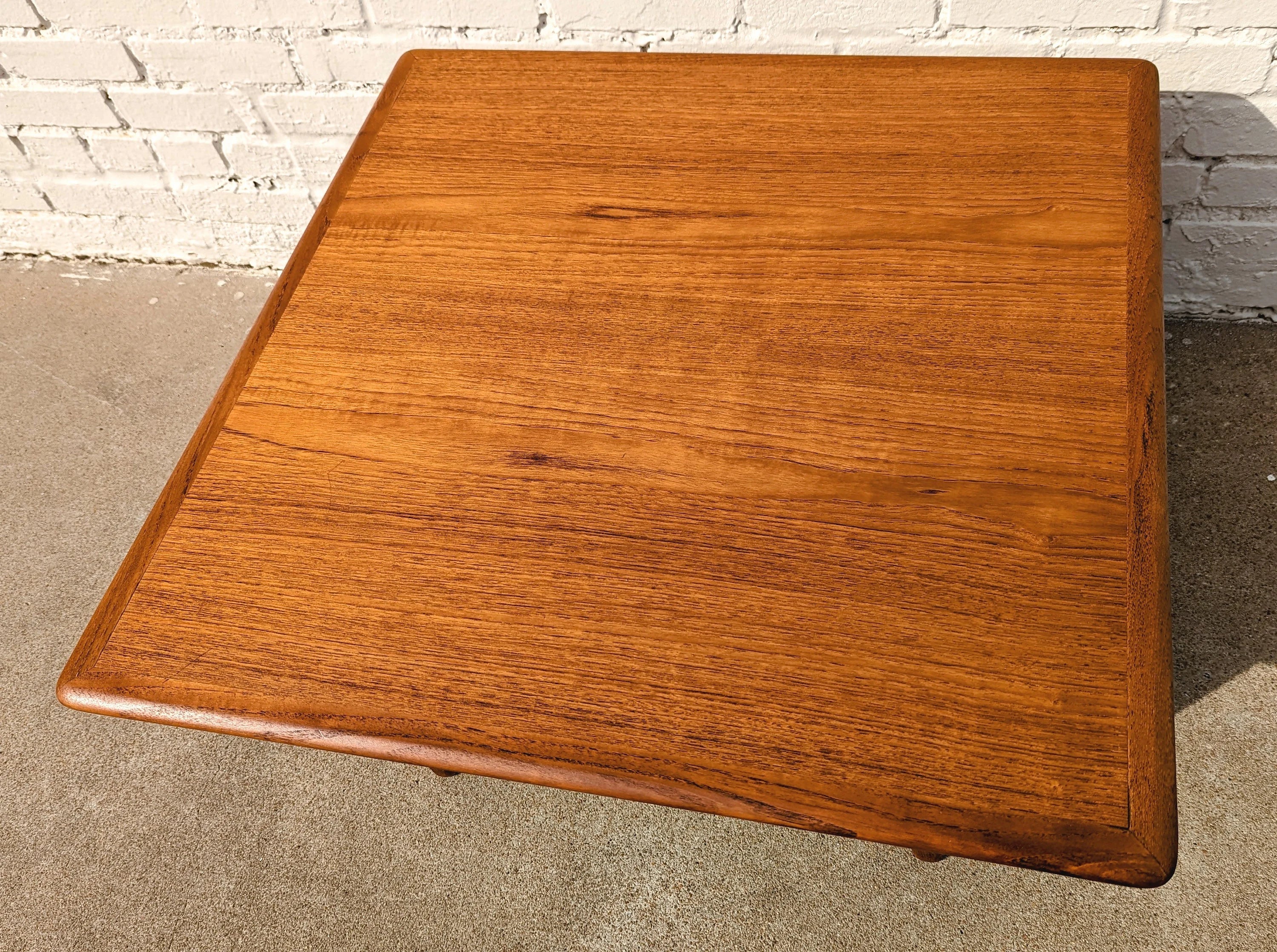 Mid Century Danish Modern Teak Coffee Table by Trioh