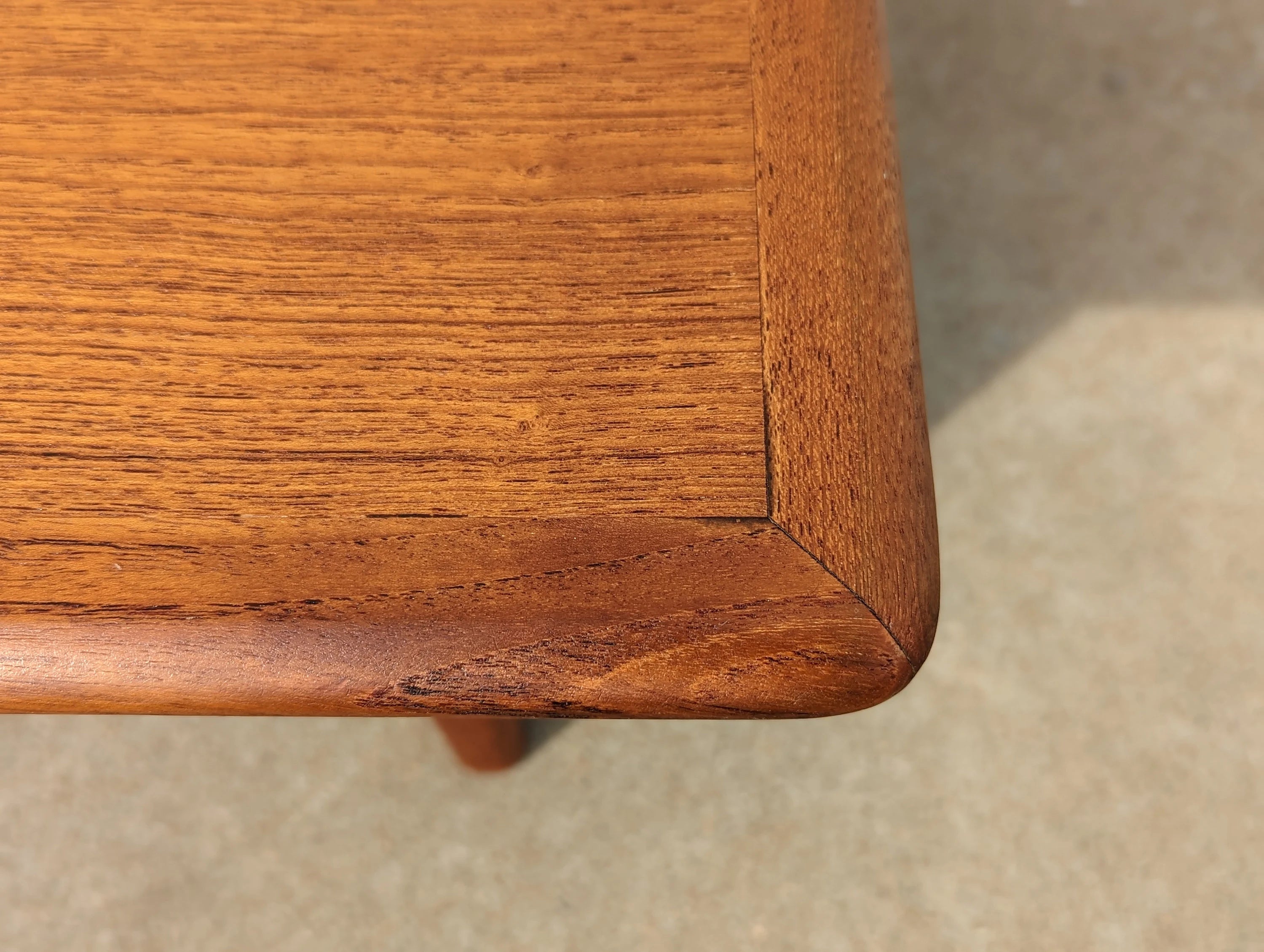 Mid Century Danish Modern Teak Coffee Table by Trioh
