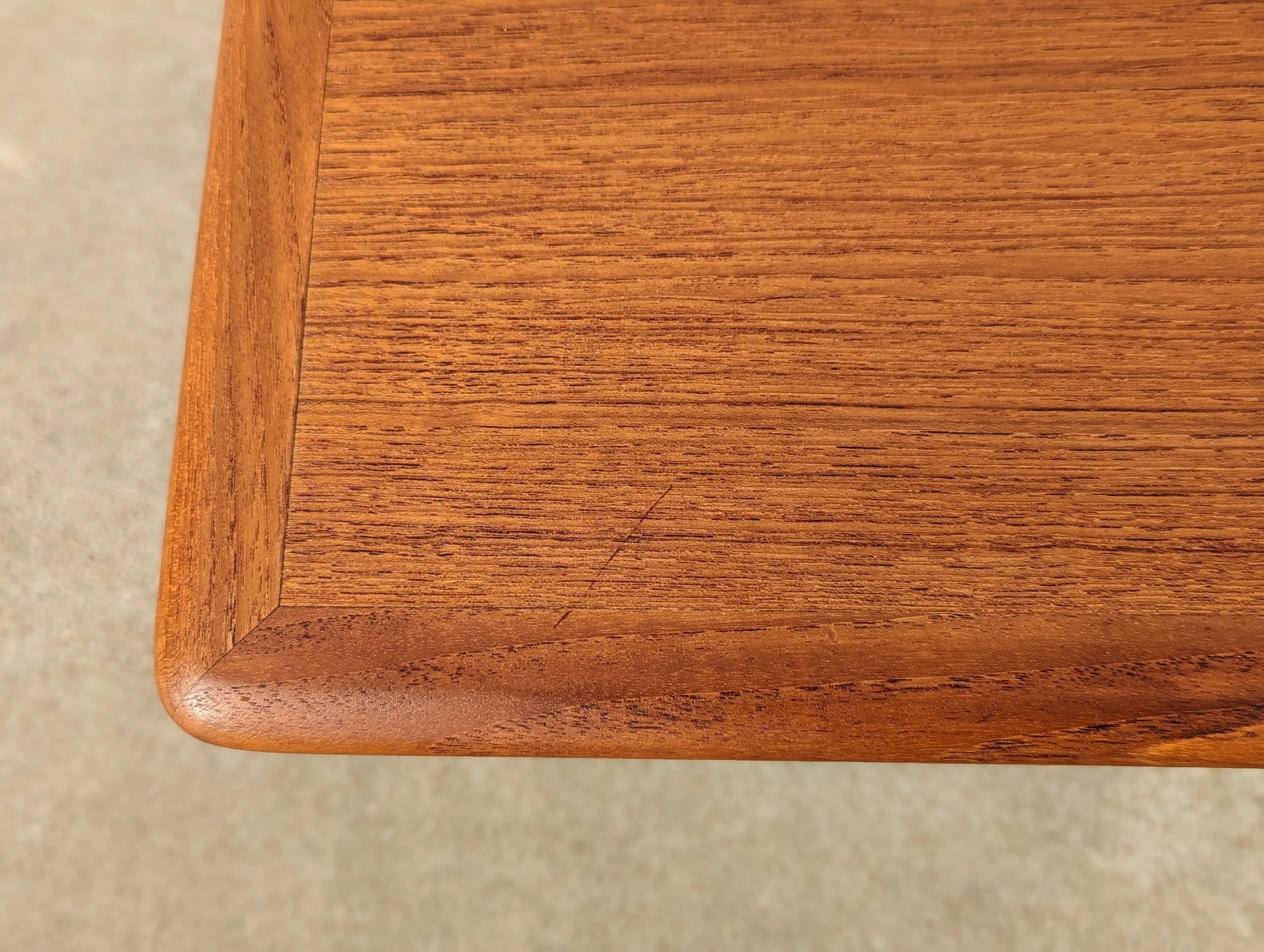 Mid Century Danish Modern Teak Coffee Table by Trioh