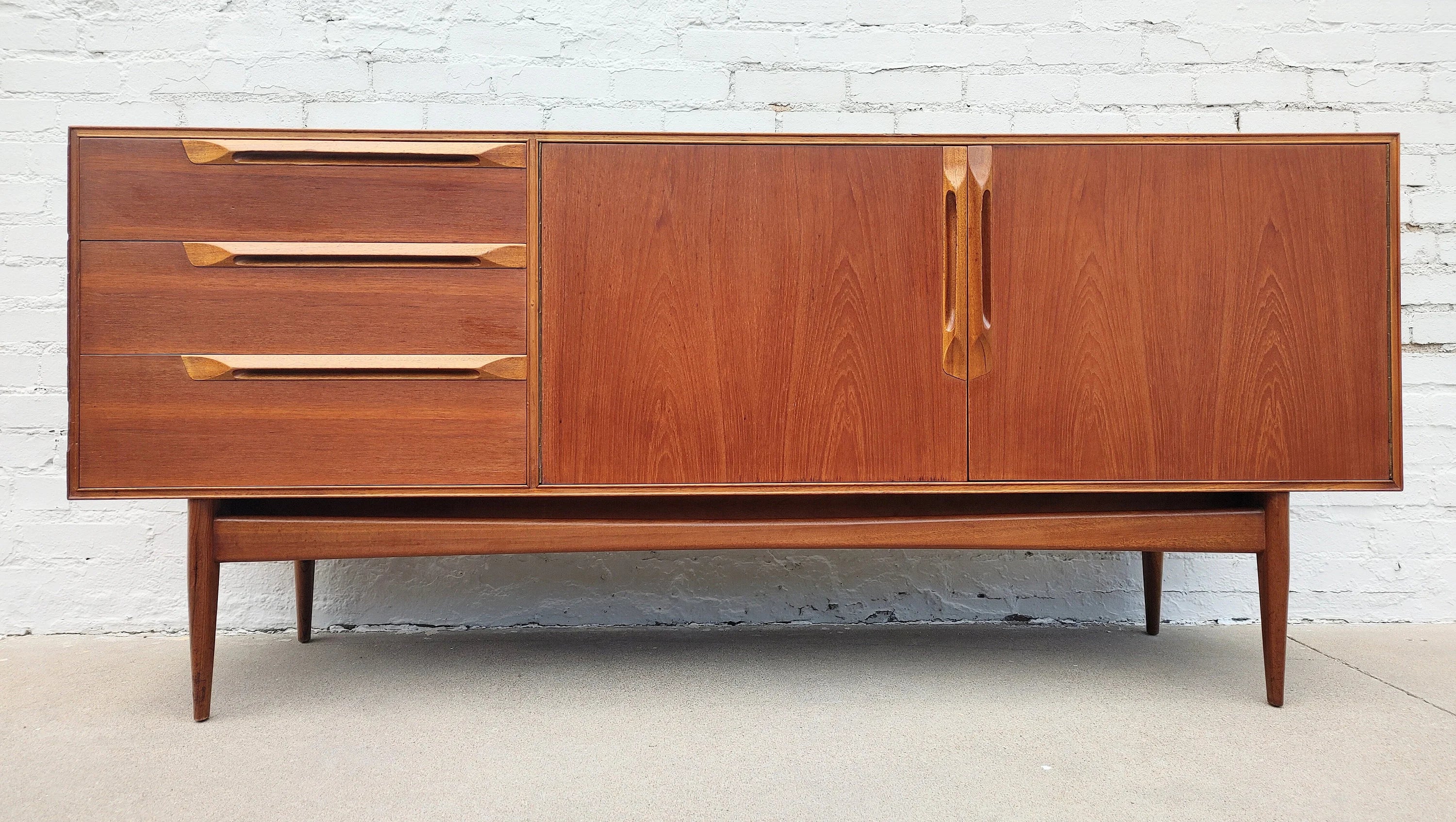 Mid Century Modern Danish Inspired Teak Credenza