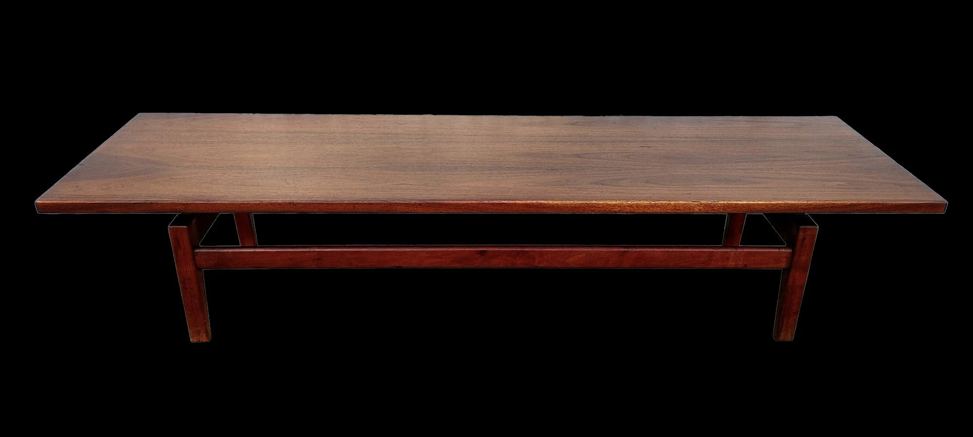Mid Century Modern Jens Risom Walnut Coffee Table