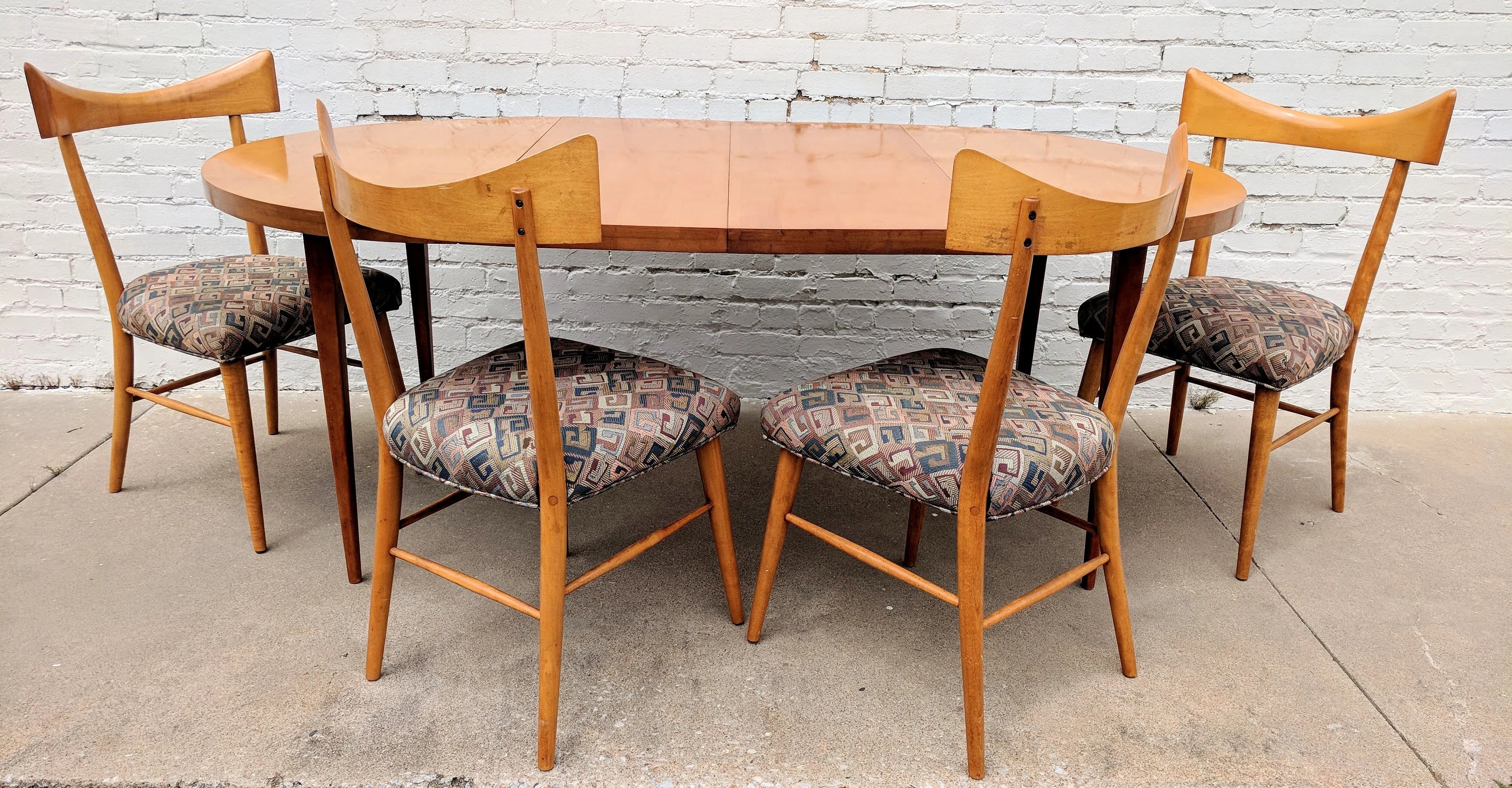 Mid Century Modern Paul McCobb Table and Bowtie Chairs