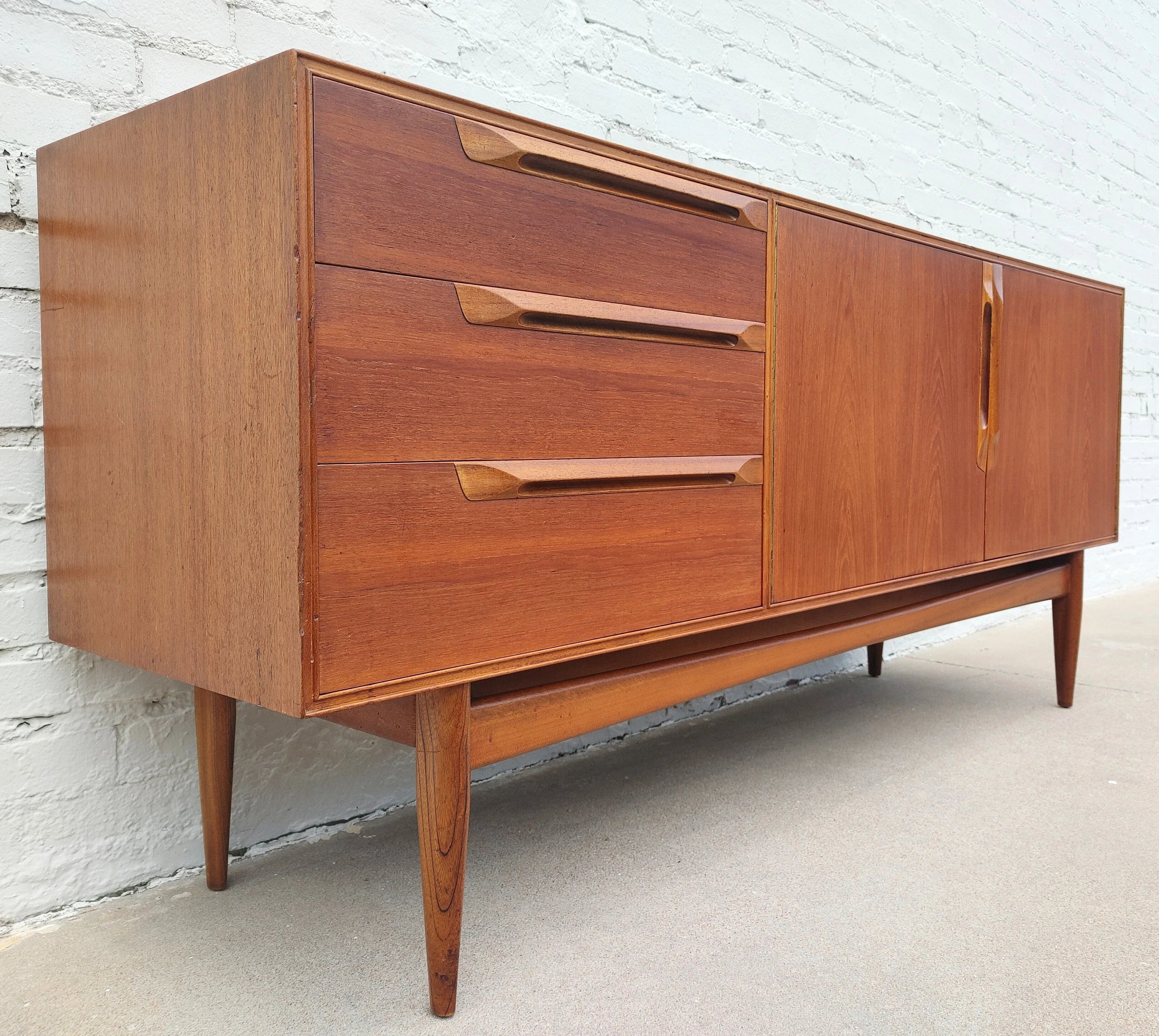 Mid Century Modern Danish Inspired Teak Credenza