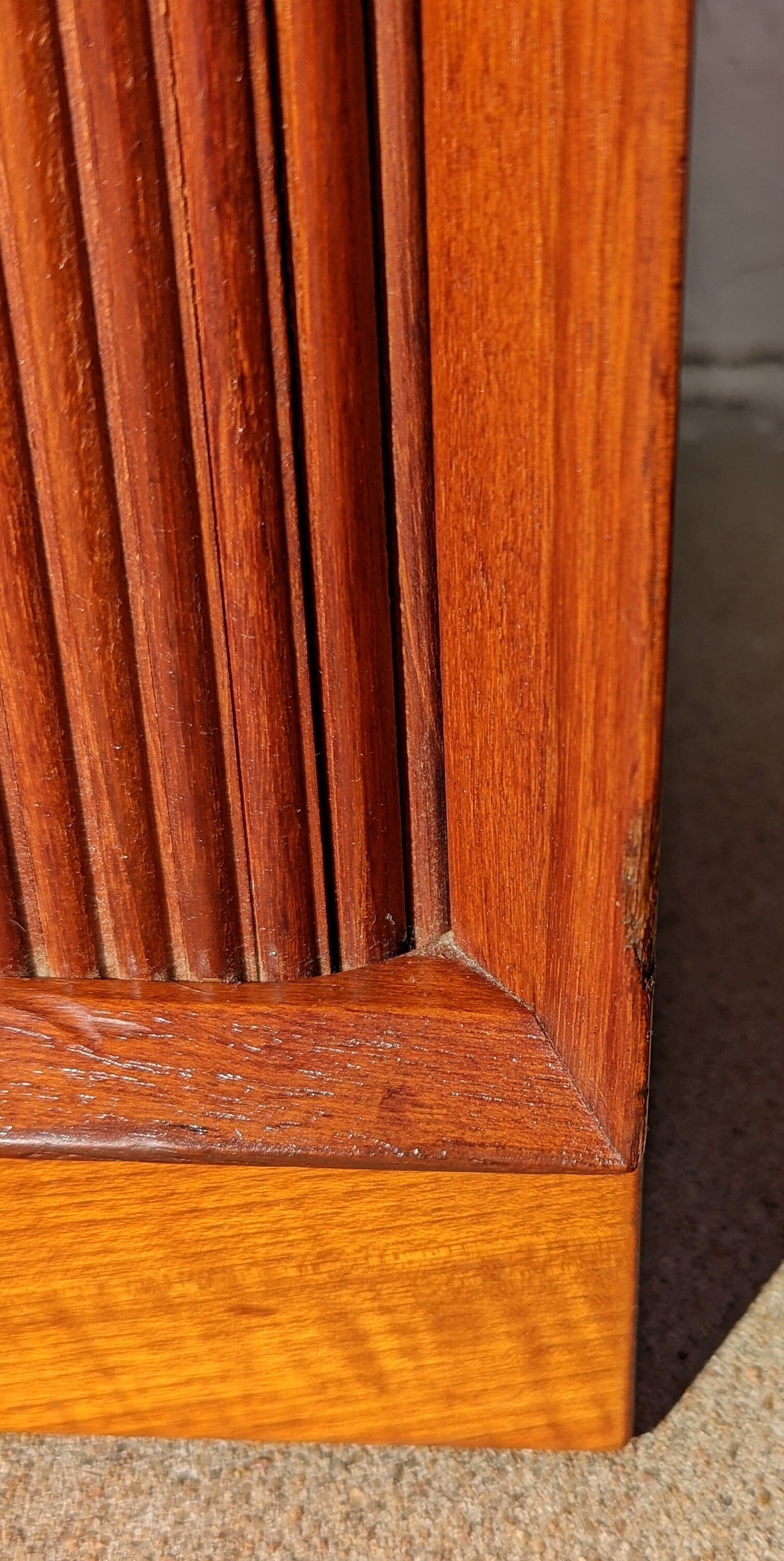 Mid Century Danish Modern Tambour Door Cabinet by Hvidt & Molgaard