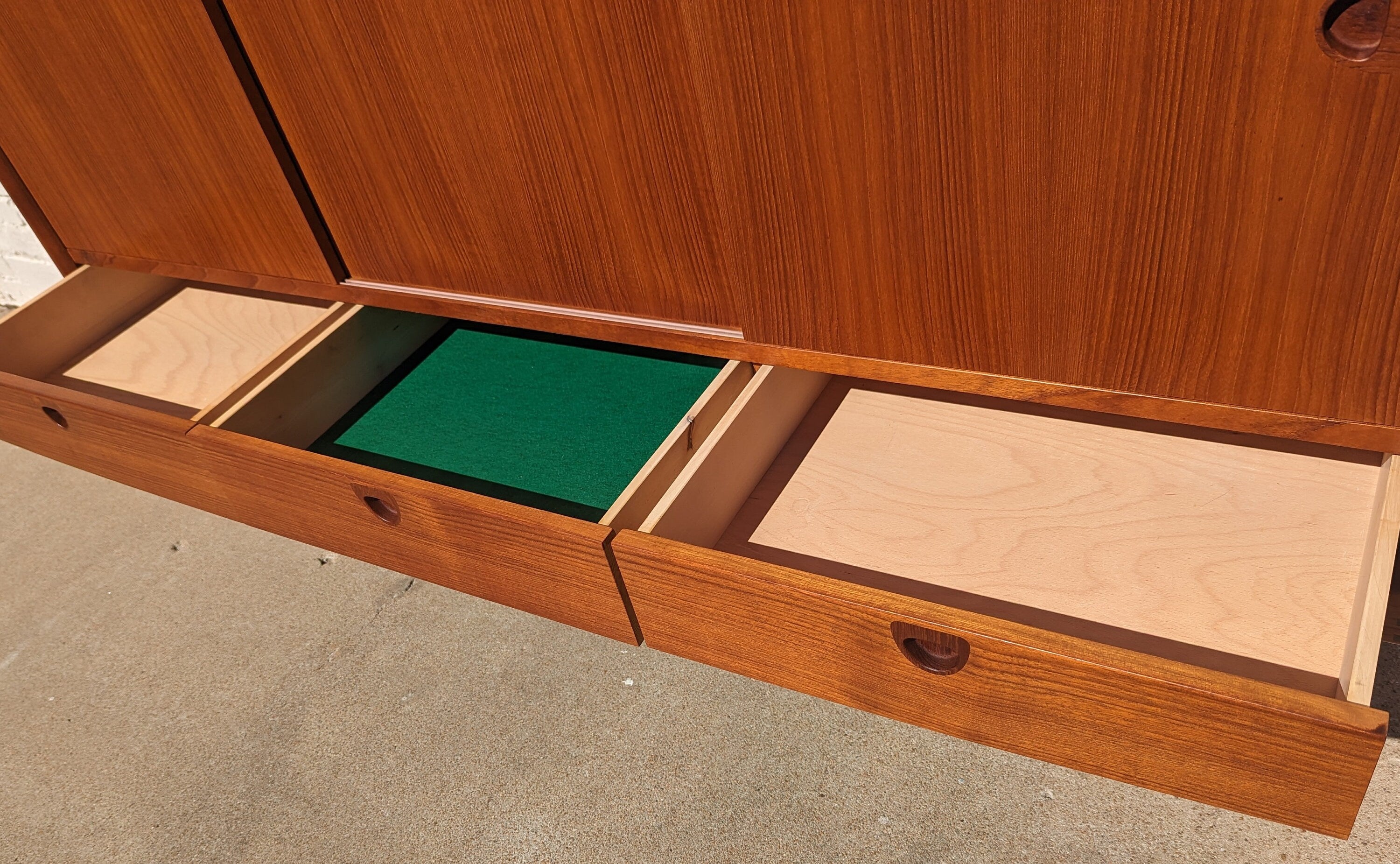 Mid Century Modern Danish Modern Teak Cocktail Cabinet by Bramin