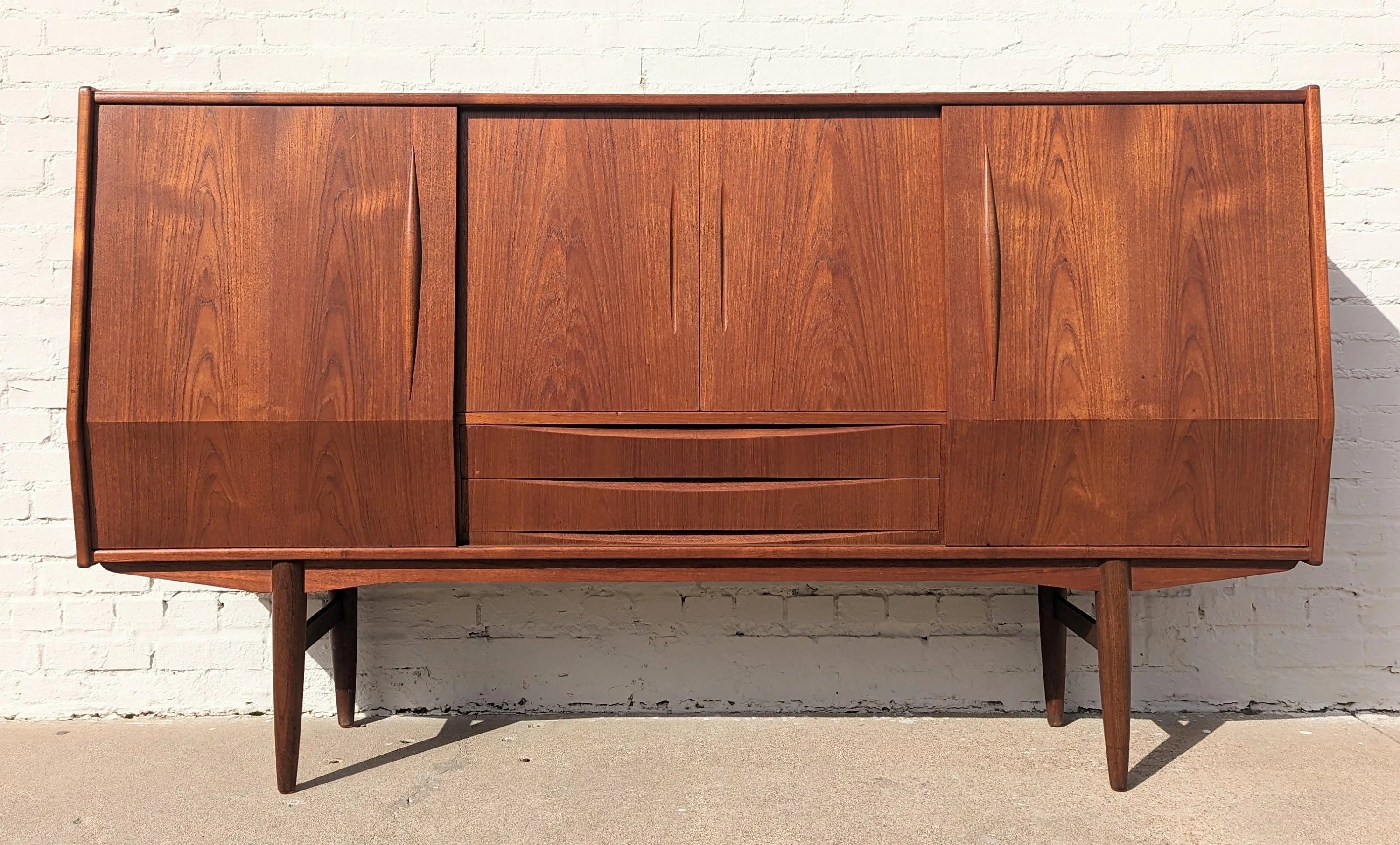 Mid Century Danish Modern Teak Cocktail Cabinet