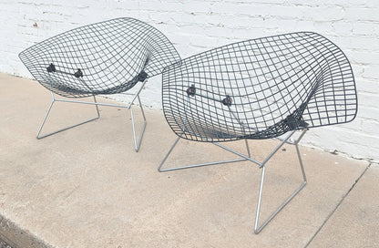 Mid Century Modern Bertoia Large Diamond Chairs