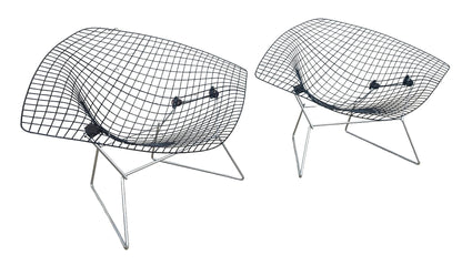 Mid Century Modern Bertoia Large Diamond Chairs