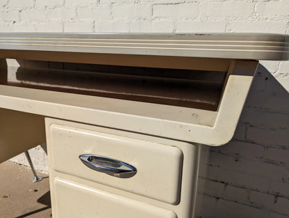 Mid Century Modern Steel and Enamel Doctors Desk