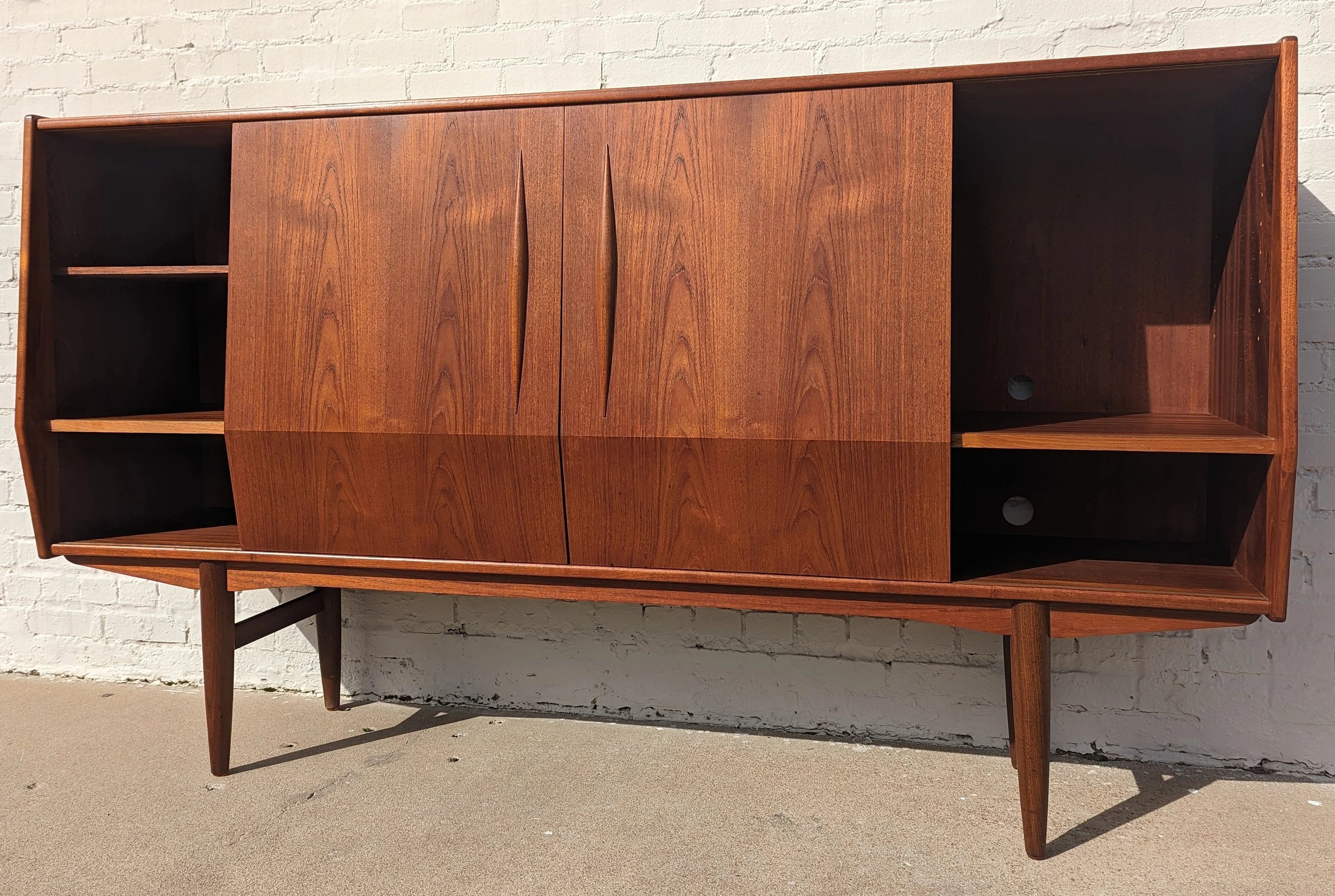 Mid Century Danish Modern Teak Cocktail Cabinet