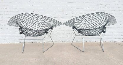 Mid Century Modern Bertoia Large Diamond Chairs
