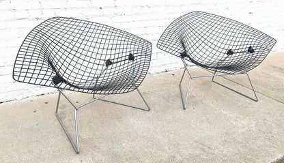 Mid Century Modern Bertoia Large Diamond Chairs
