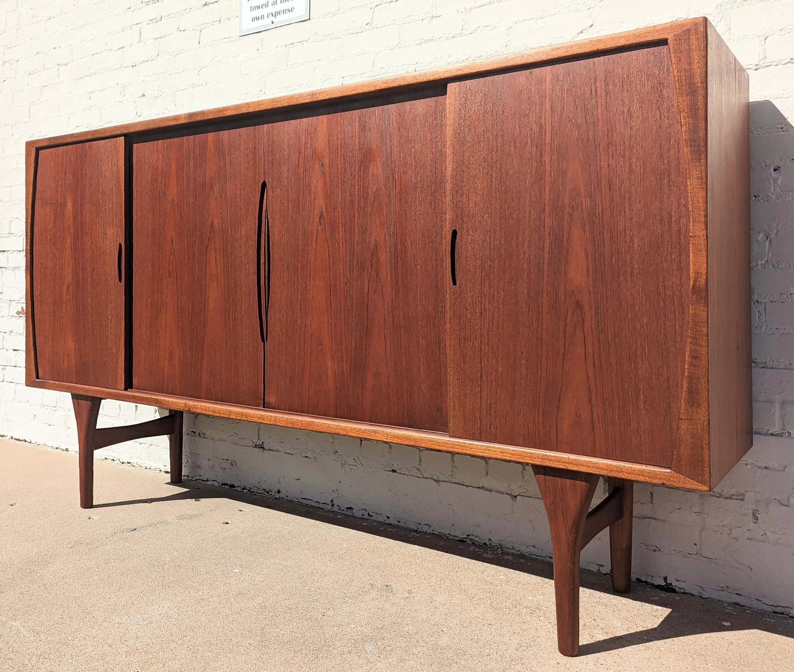 Mid Century Danish Modern Cocktail Cabinet for Bruno Hansen