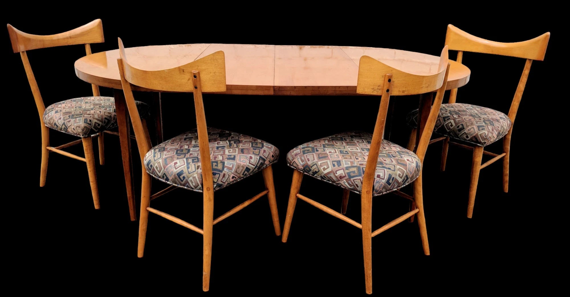 Mid Century Modern Paul McCobb Table and Bowtie Chairs