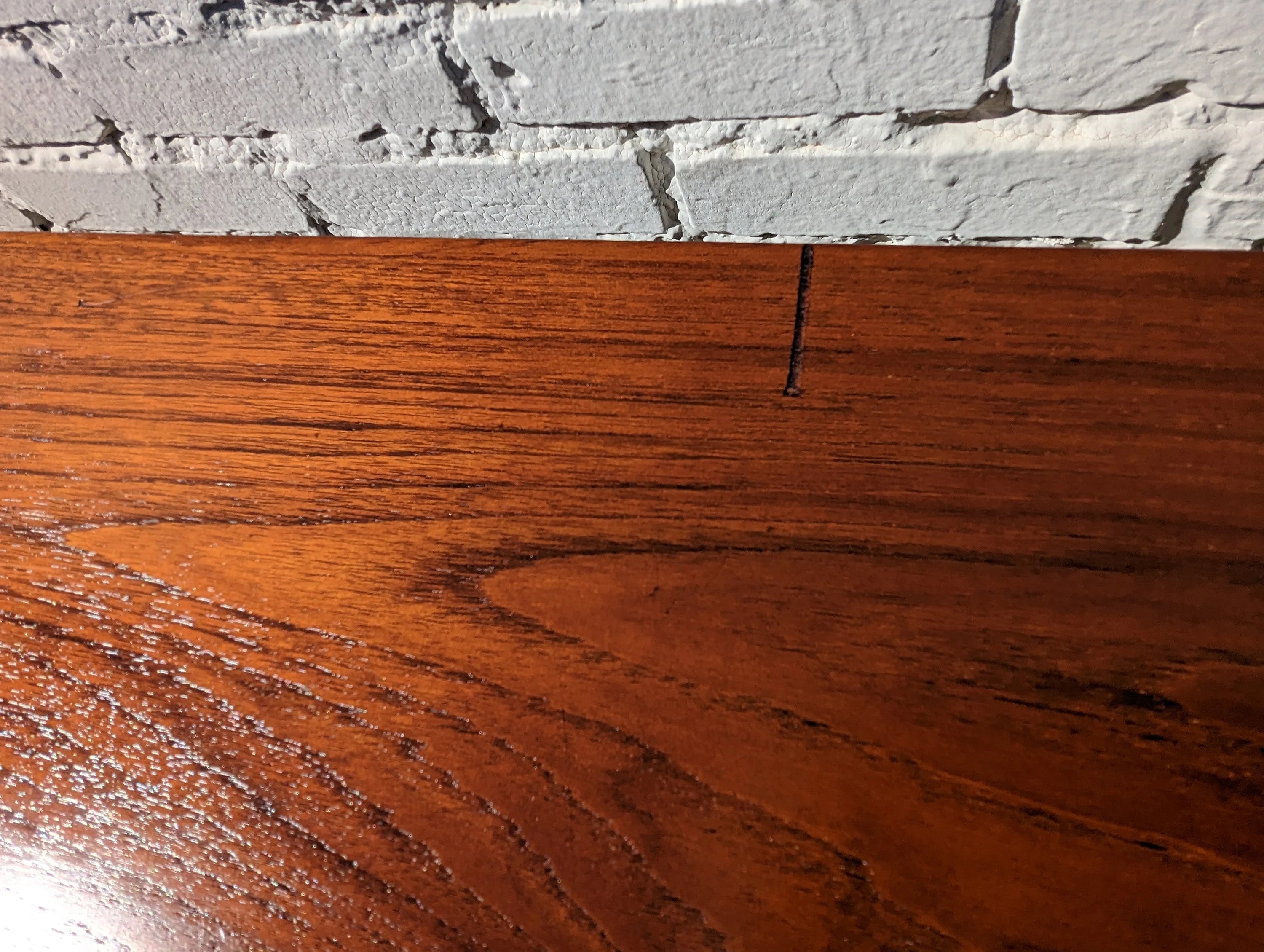 Mid Century English Modern Teak Elevator Table by Trioh