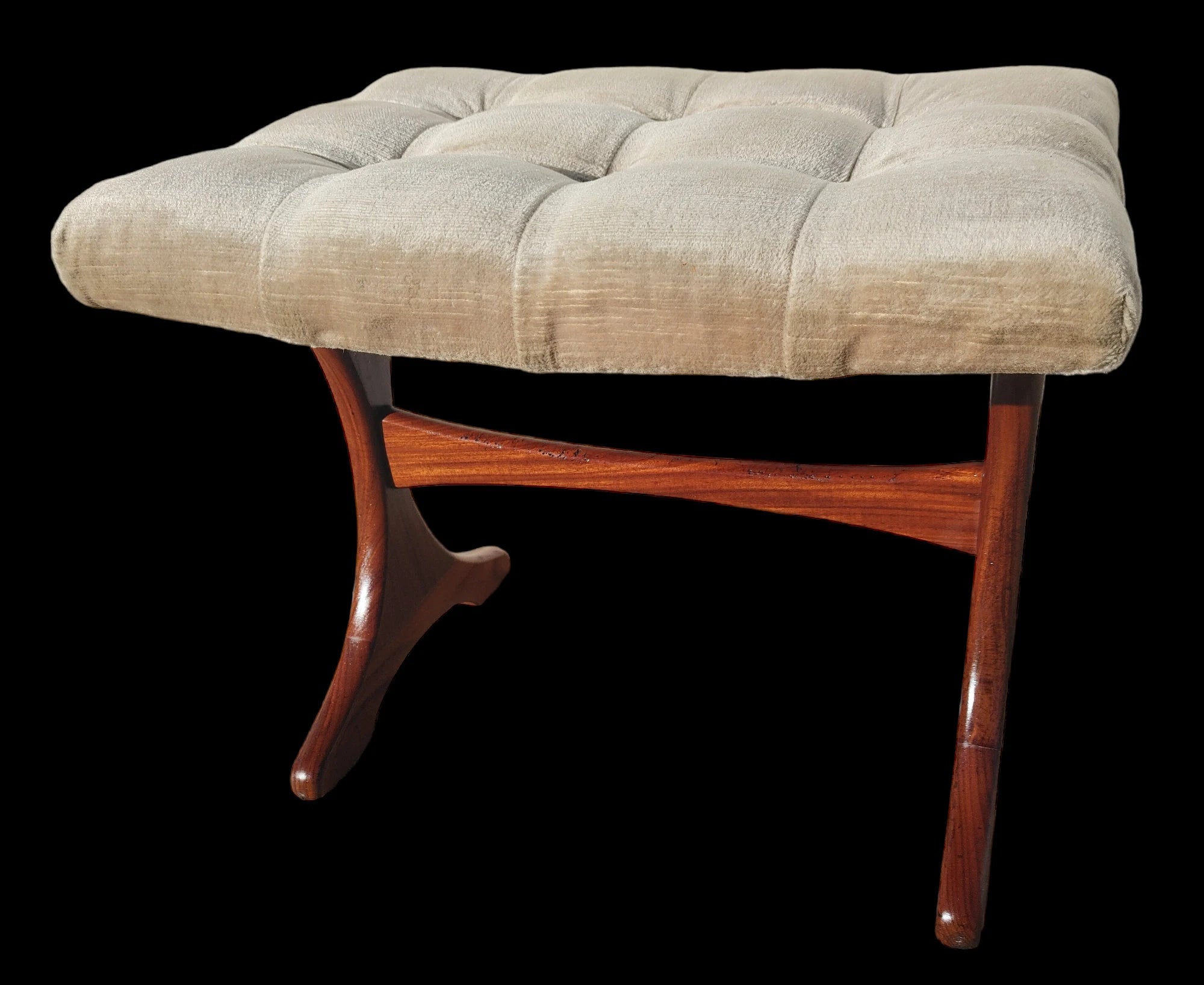 Mid Century English Modern Teak Stool