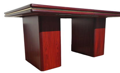 Mid Century Danish Modern Rosewood Dining Table by Sannemann