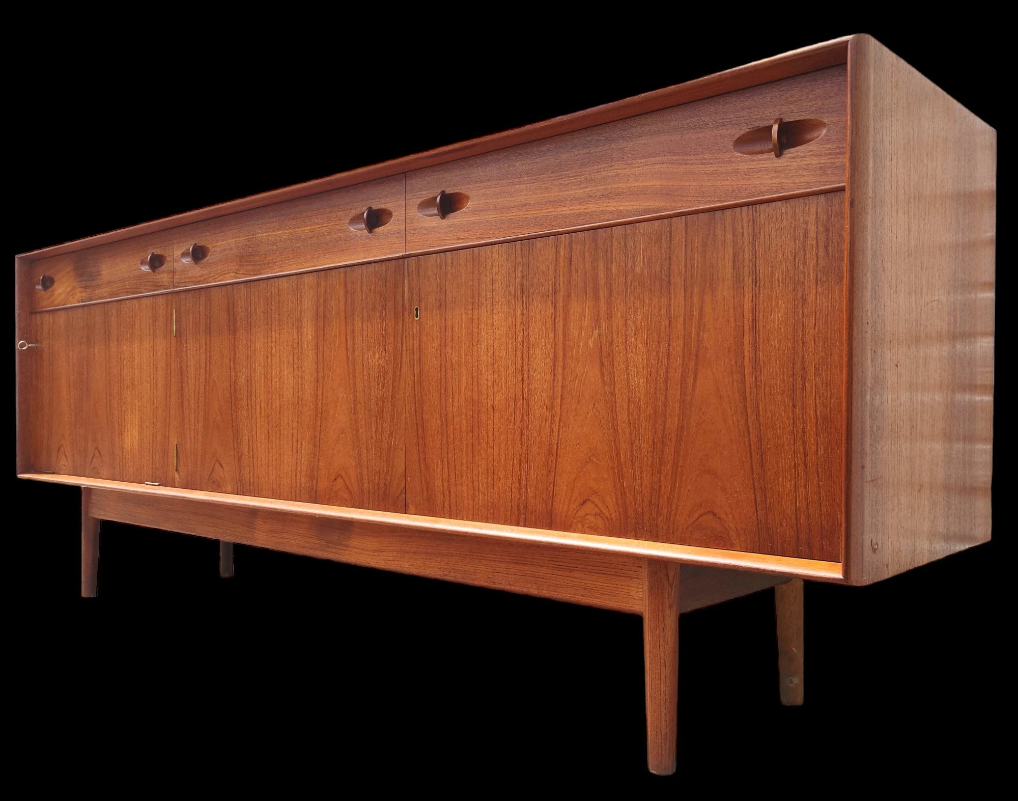Mid Century English Modern Teak Sideboard
