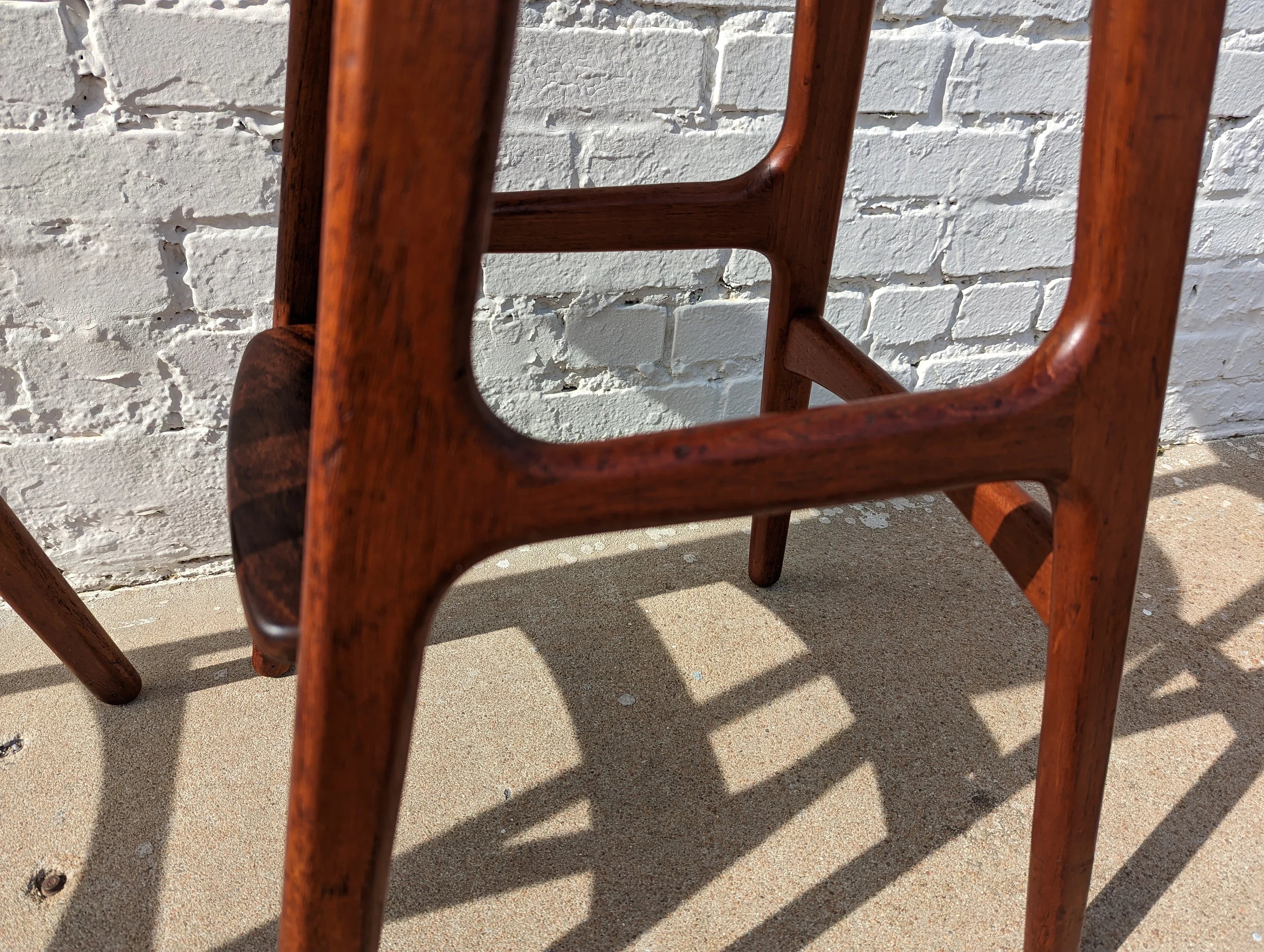Mid Century Danish Modern Eric Buch Teak Barstools