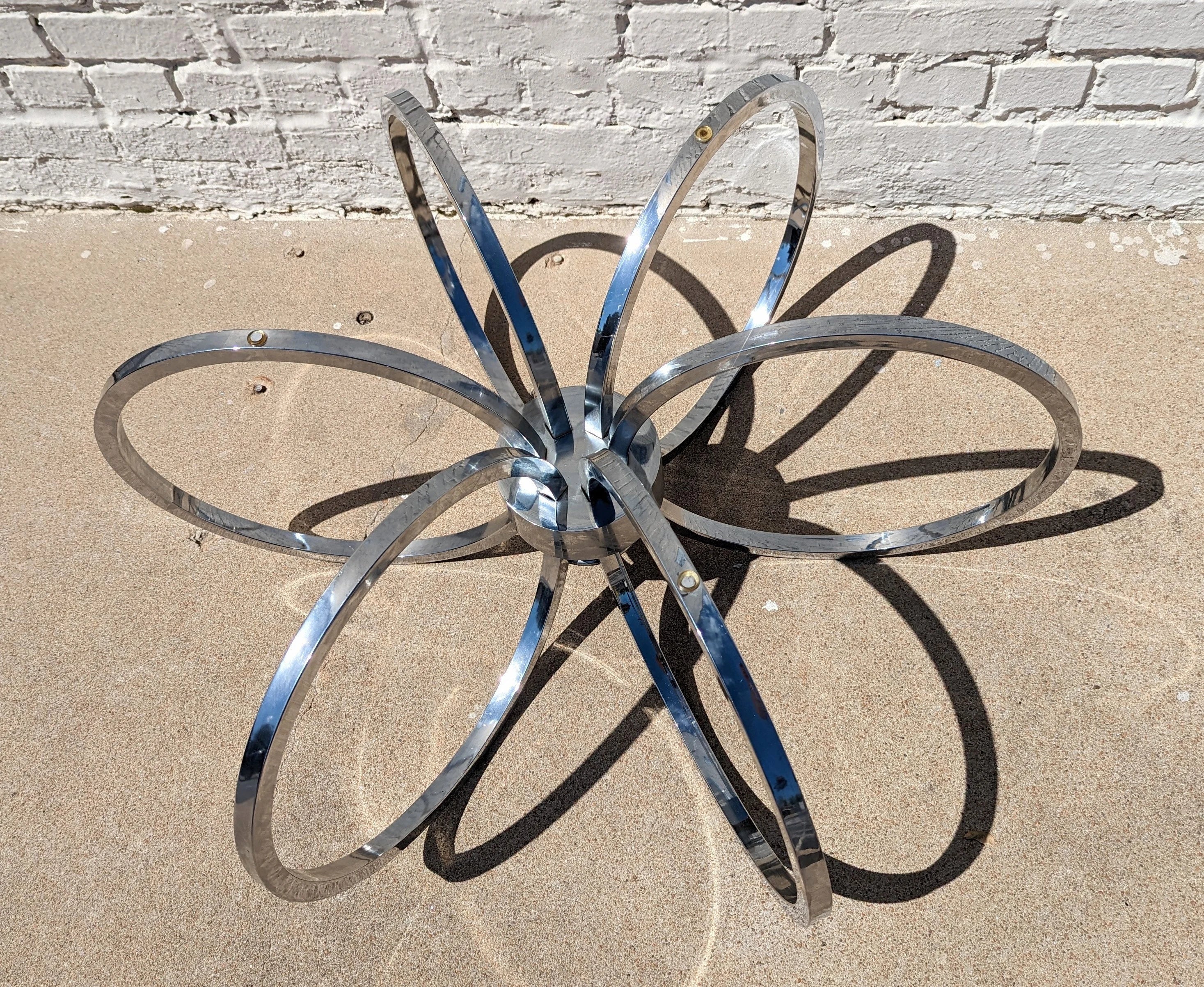 Mid Century Modern DIA Chrome and Glass Coffee Table