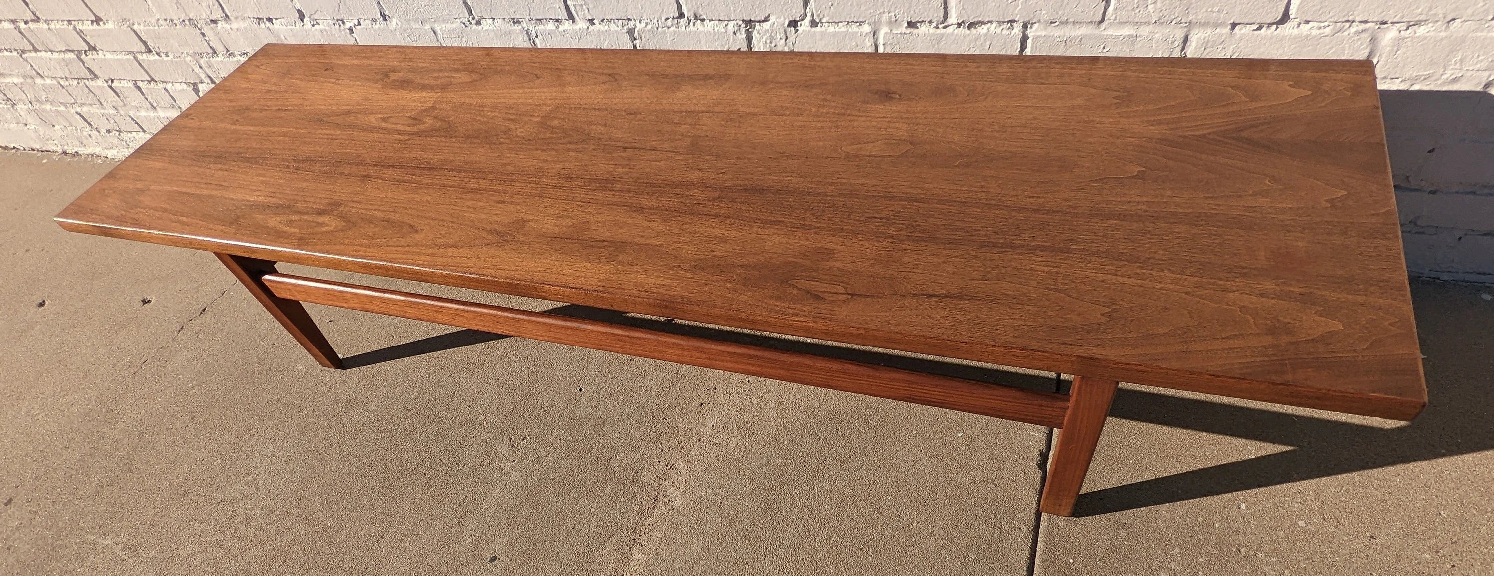 Mid Century Modern Jens Risom Walnut Coffee Table