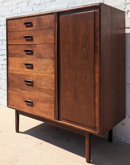 Mid Century Modern Walnut Cabinet by Jack Cartwright for Founders