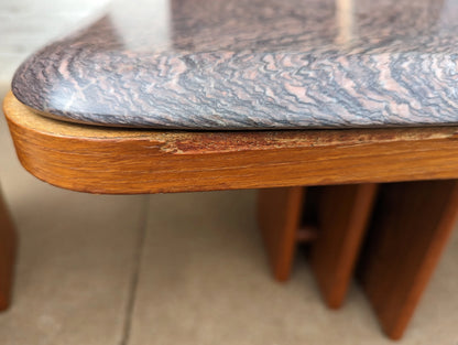Mid Century Danish Modern Coffee Table by Marmorhuset