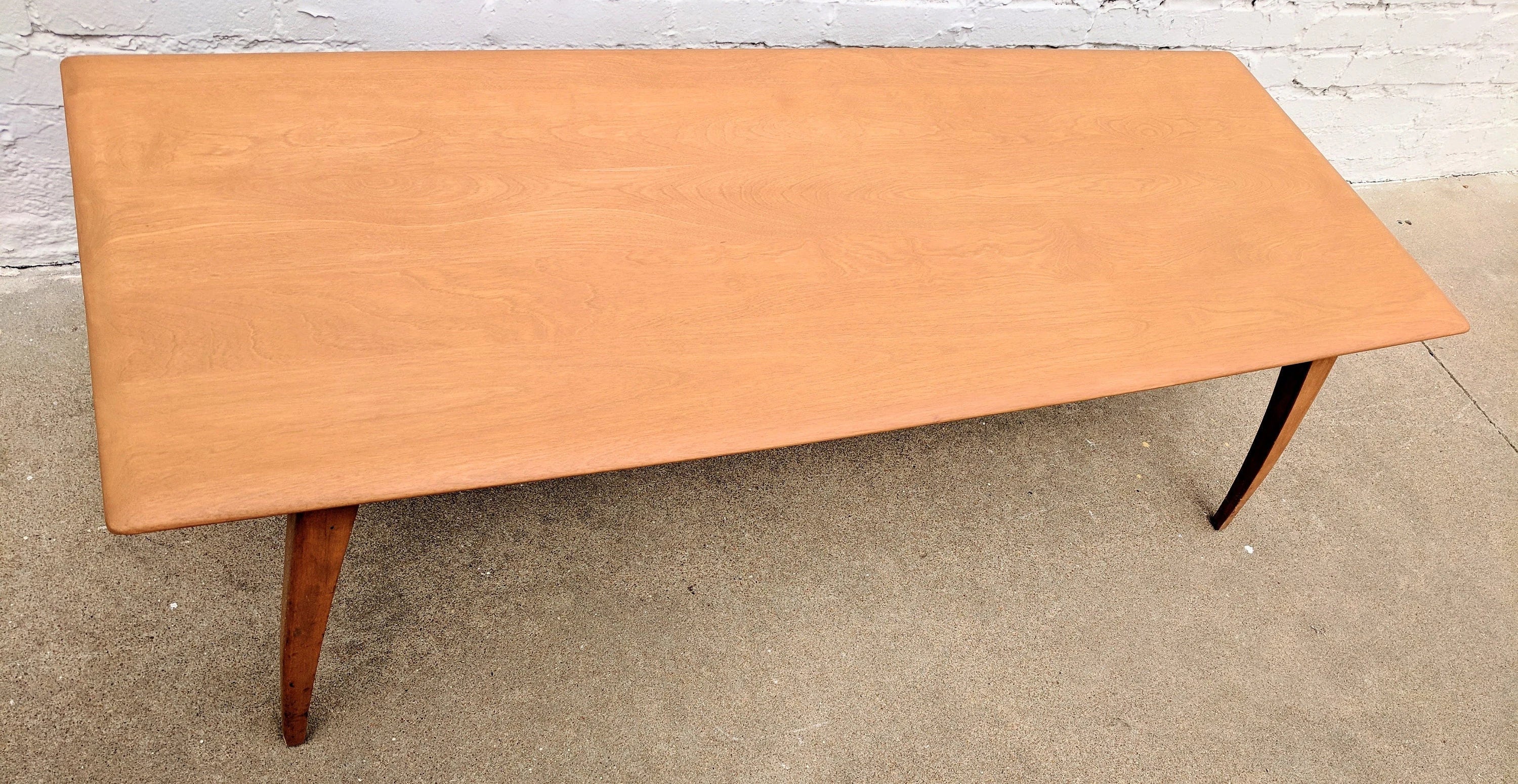 Mid Century Modern Heywood Wakefield Solid Birch Coffee Table