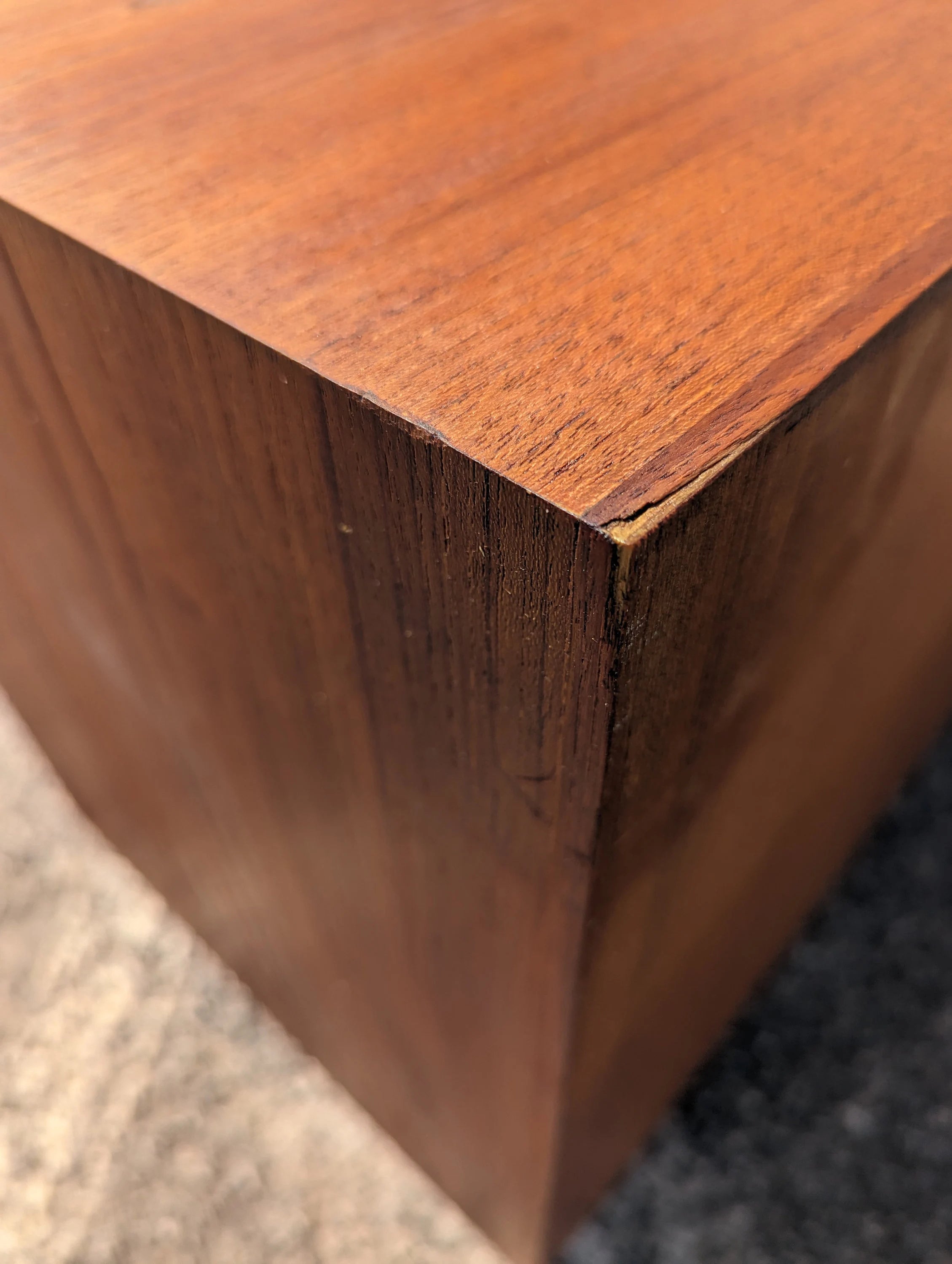 Mid Century Danish Modern Tambour Door Cabinet