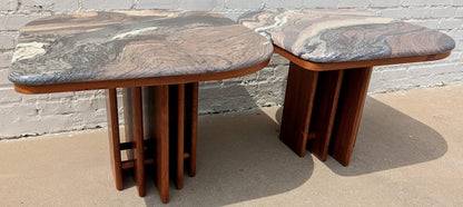 Mid Century Danish Modern Side Tables by Marmorhuset