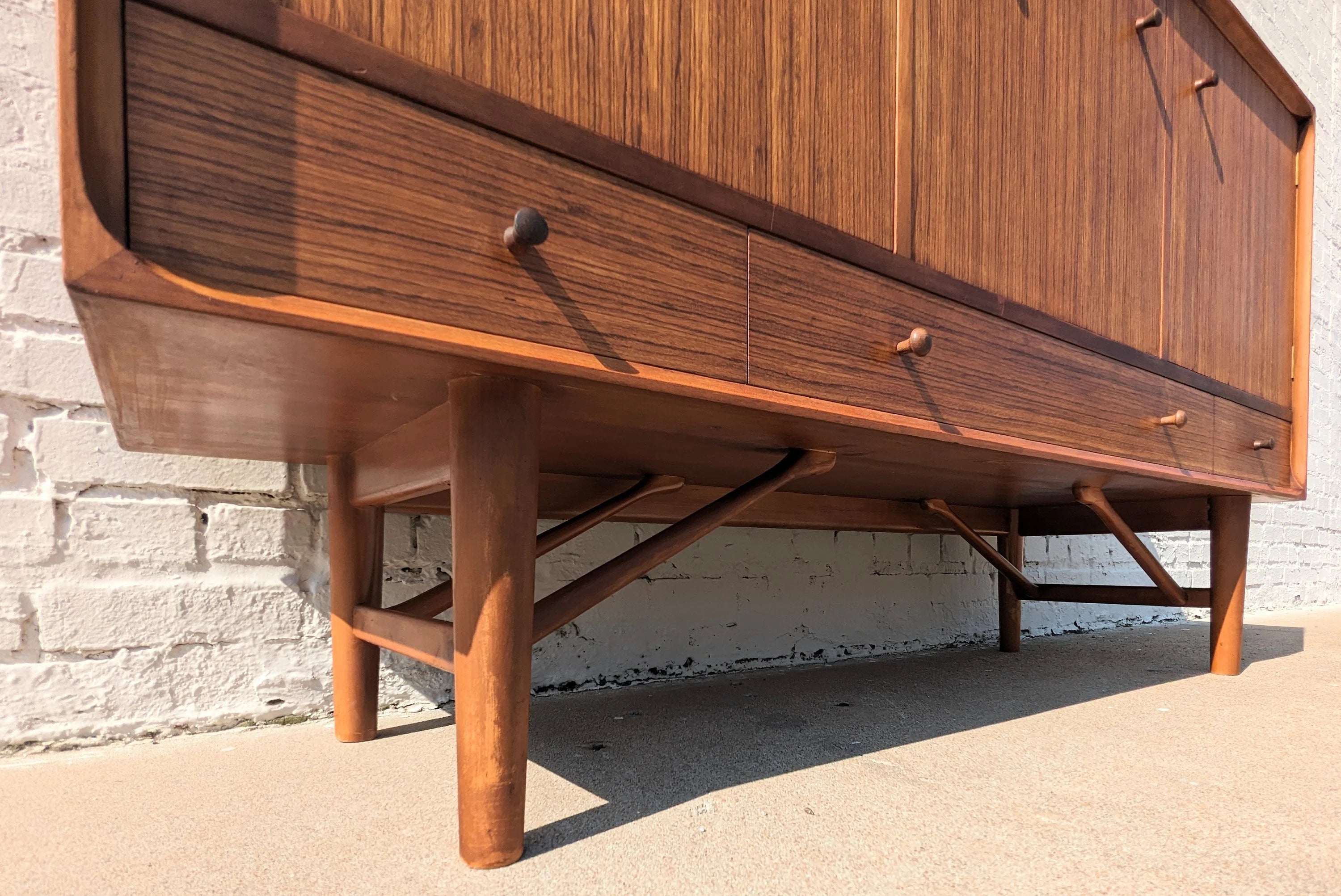 Mid Century English Modern Teak Sideboard