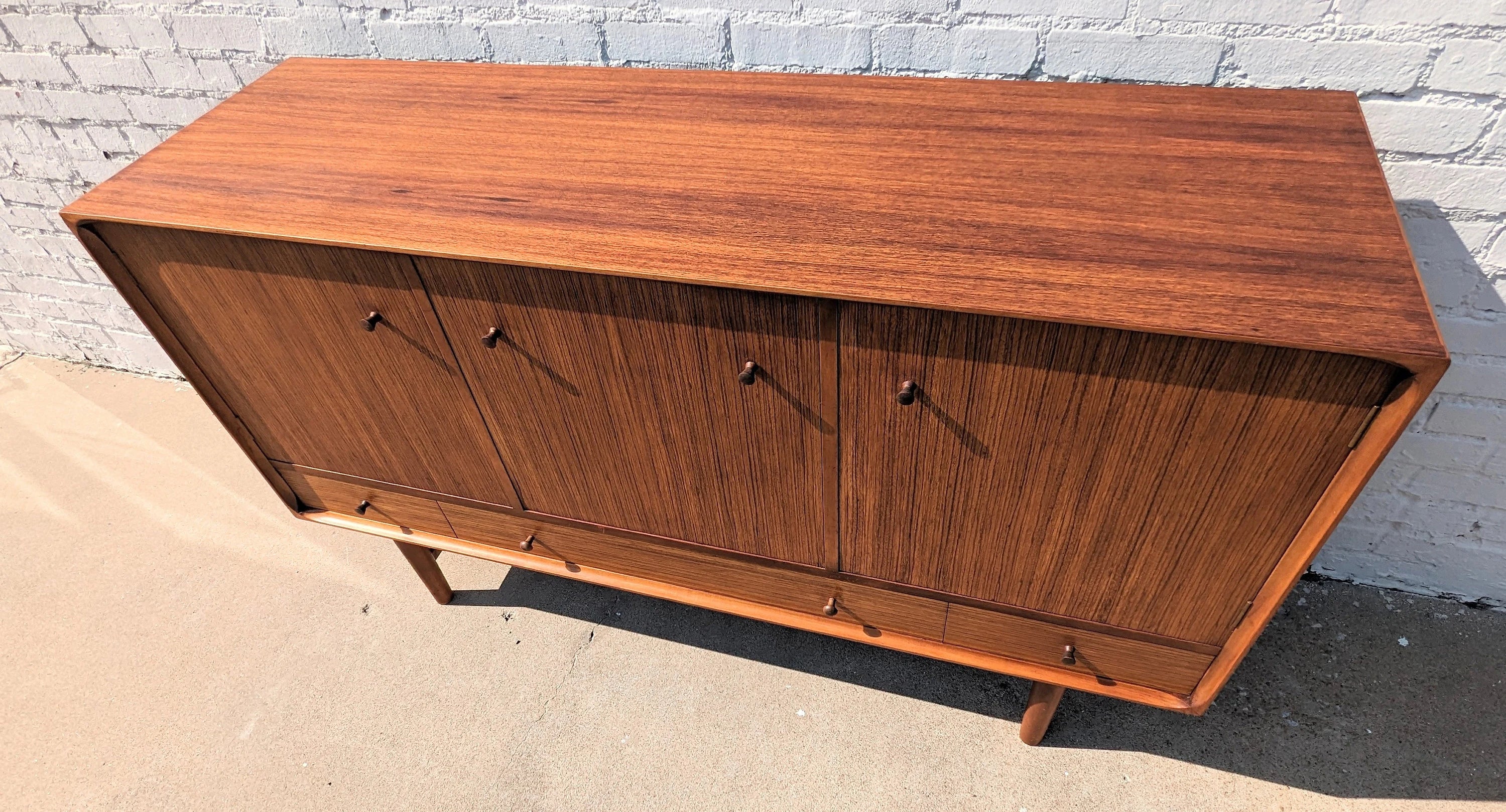 Mid Century English Modern Teak Sideboard