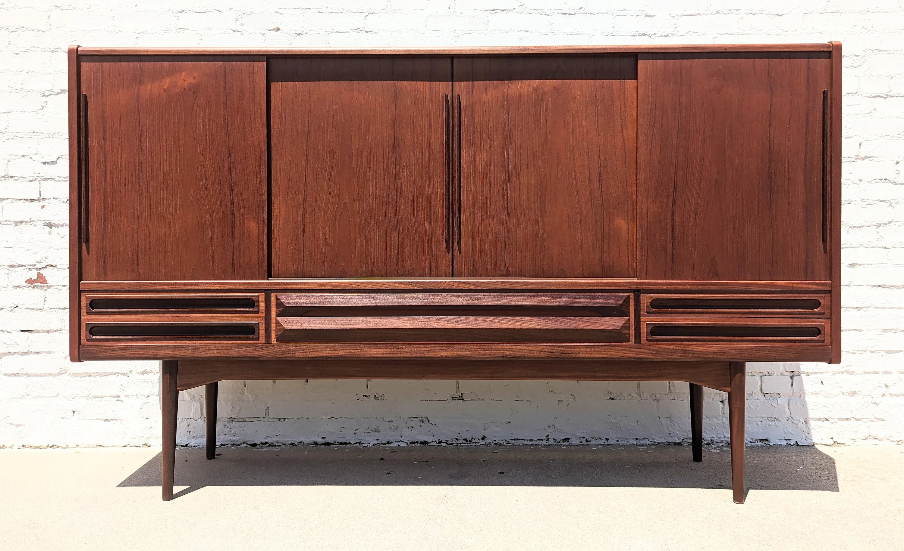 Mid Century Danish Modern Teak Cocktail Cabinet