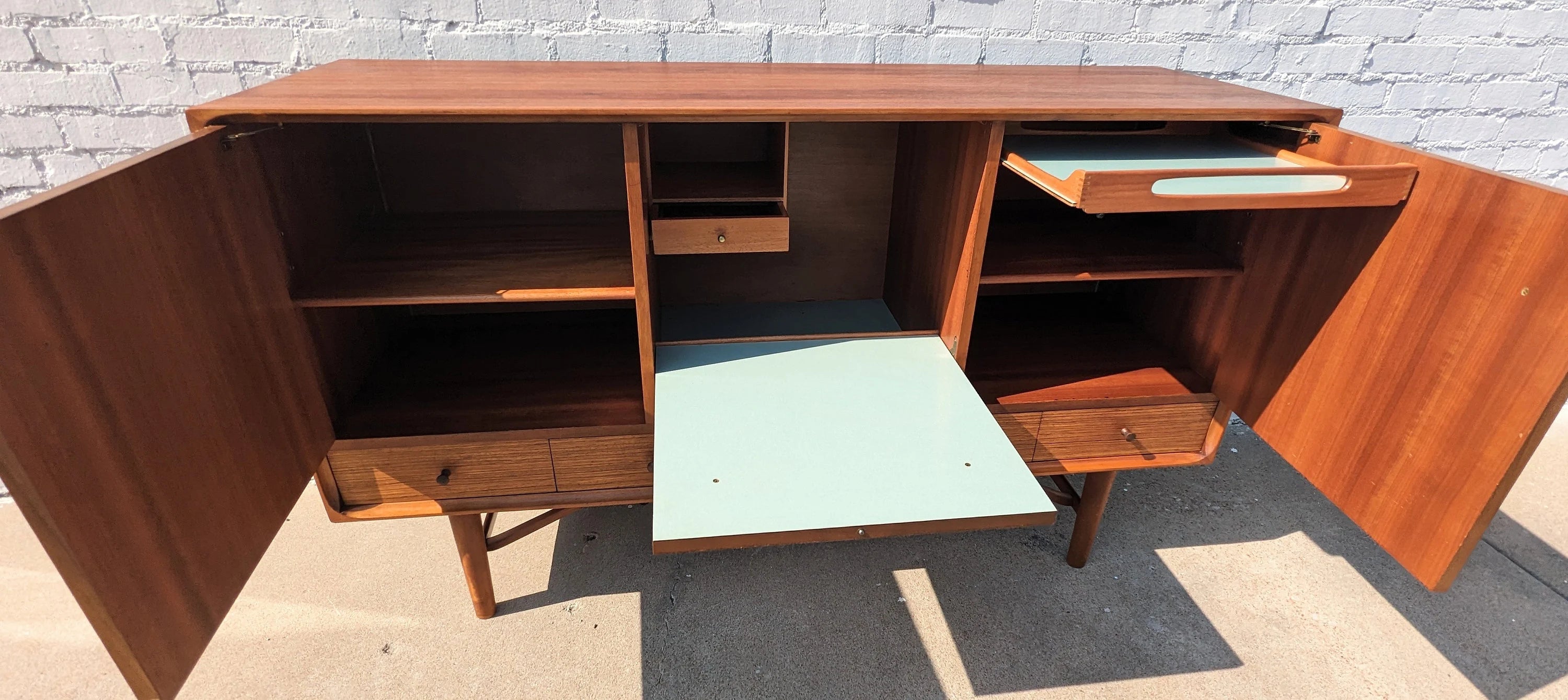 Mid Century English Modern Teak Sideboard