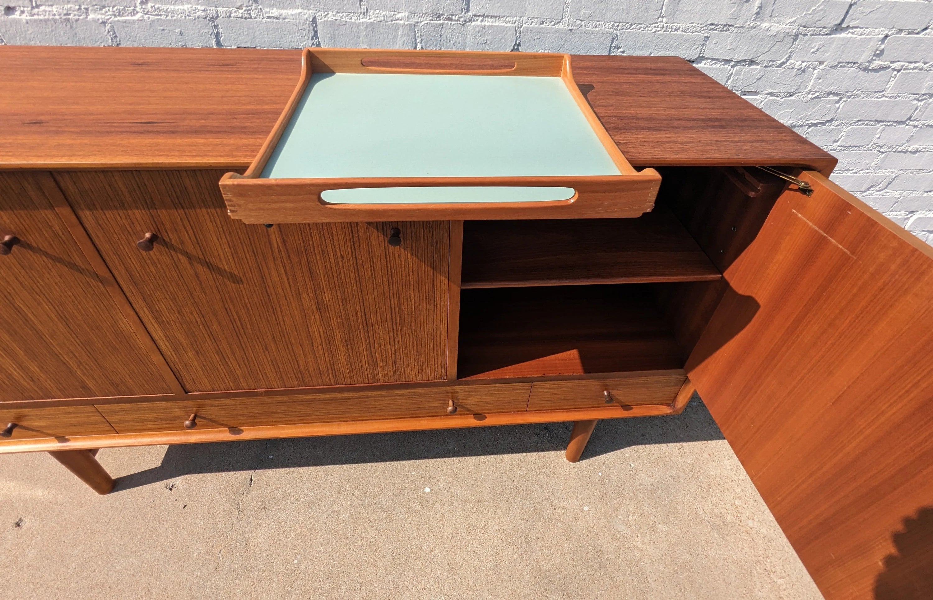 Mid Century English Modern Teak Sideboard