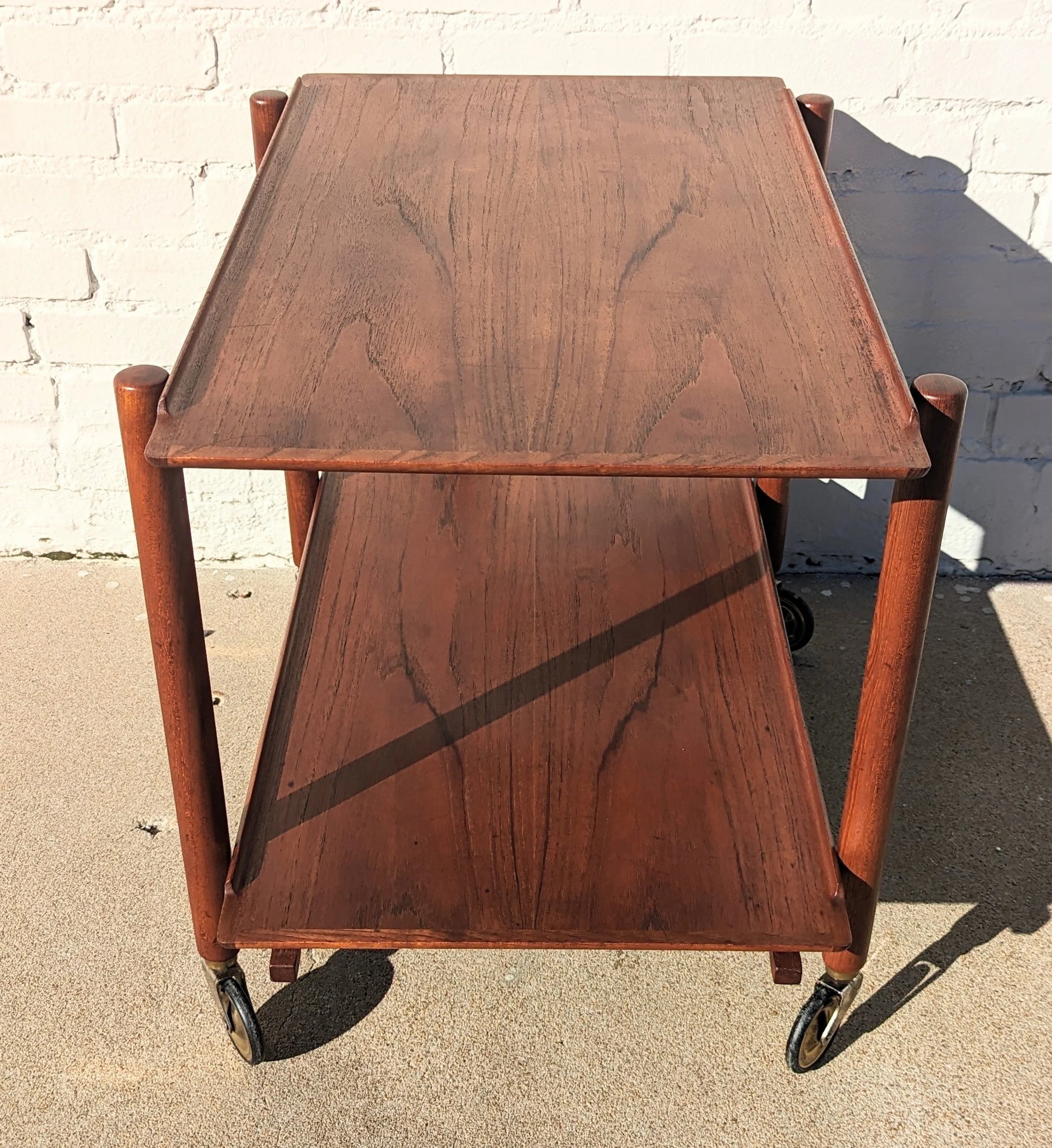 Mid Century Danish Modern Poul Hundevad Rolling Bar