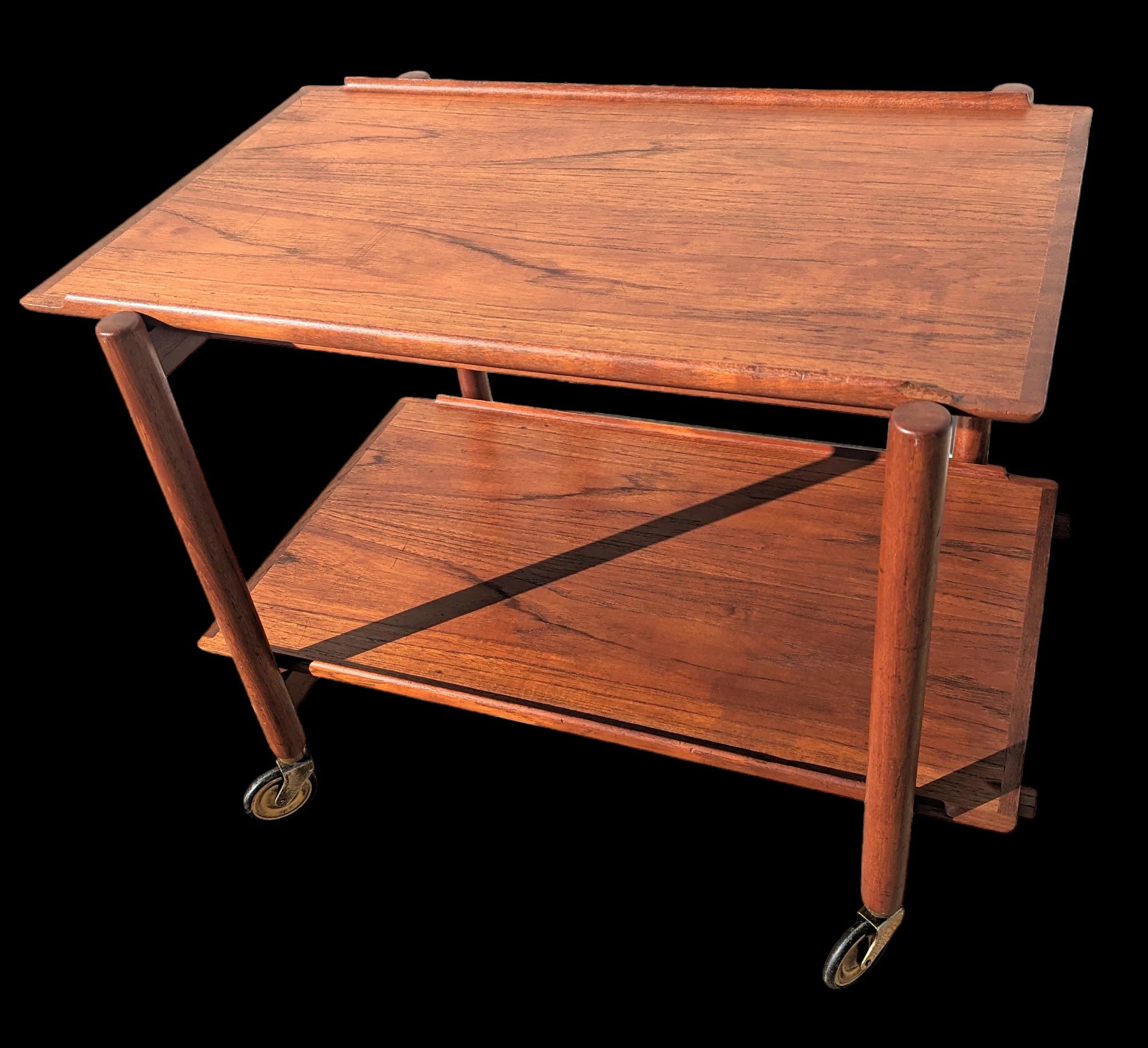 Mid Century Danish Modern Poul Hundevad Rolling Bar