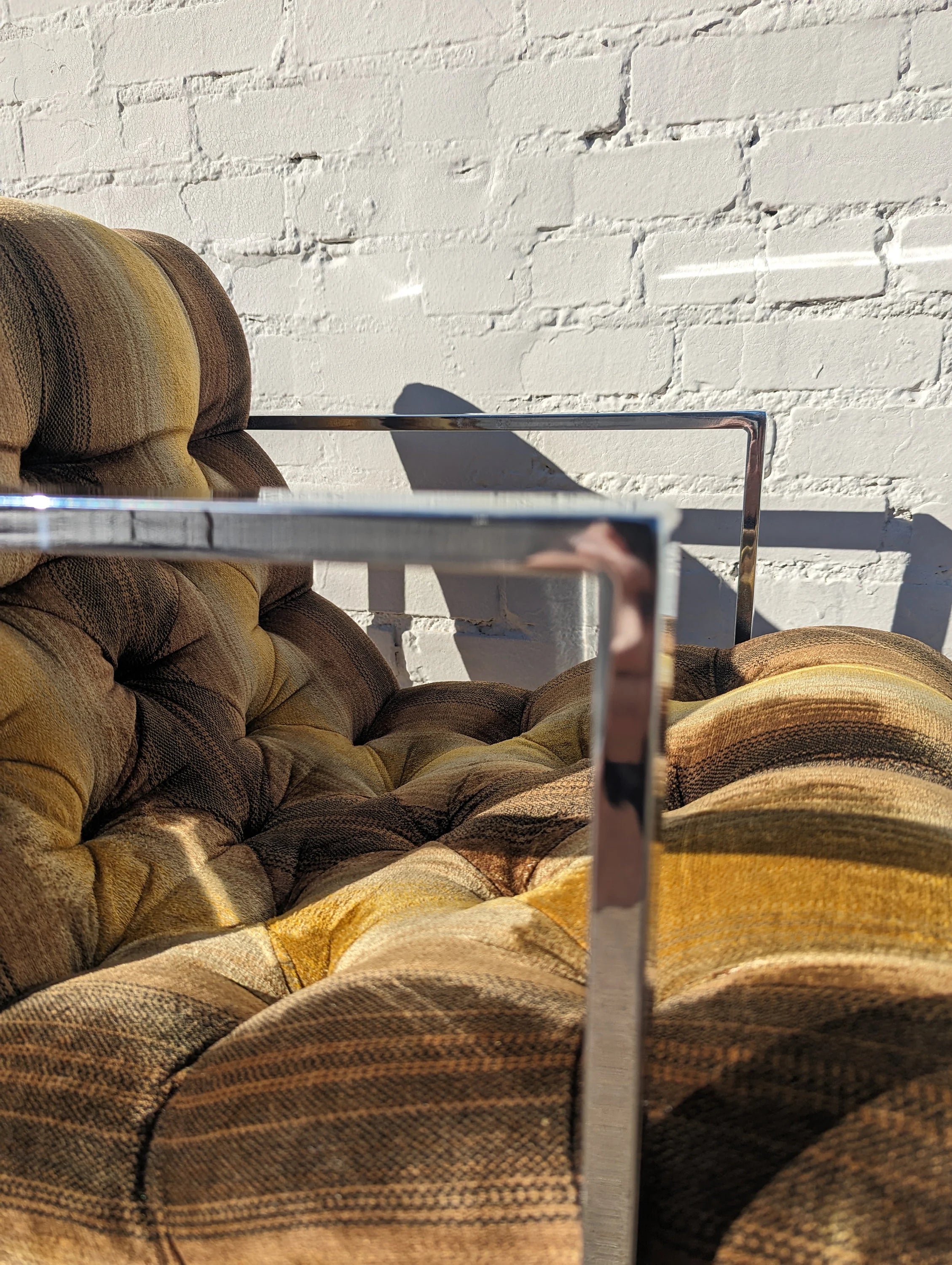 Mid Century Modern Milo Baughman Stainless Steel Scoop Chairs