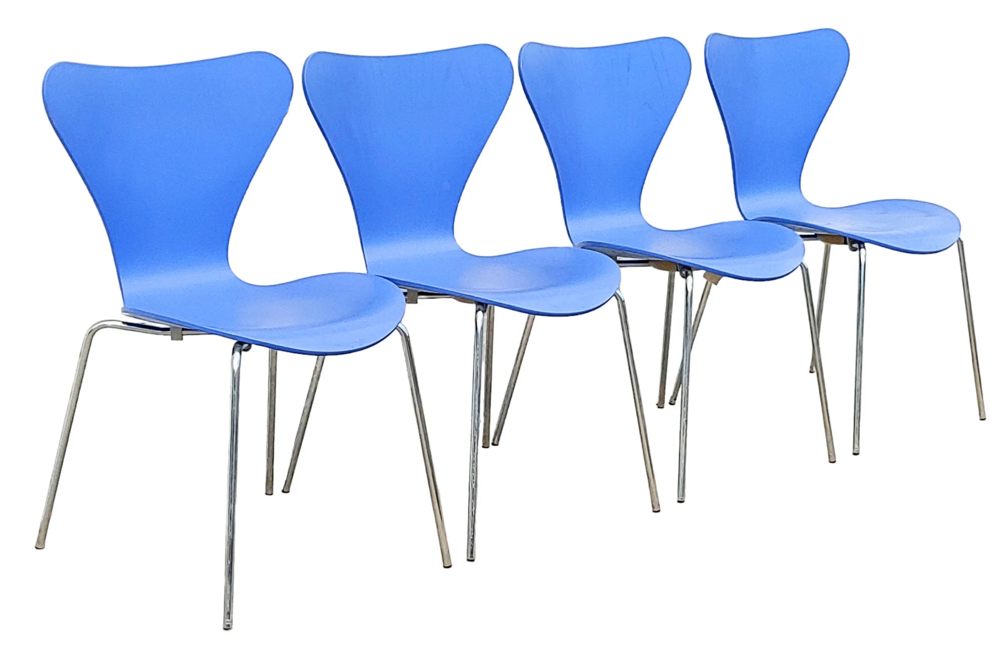 Mid Century Danish Modern Fritz Hansen Series 7 Chairs