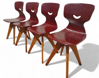 Mid Century Modern German Bentwood Chairs