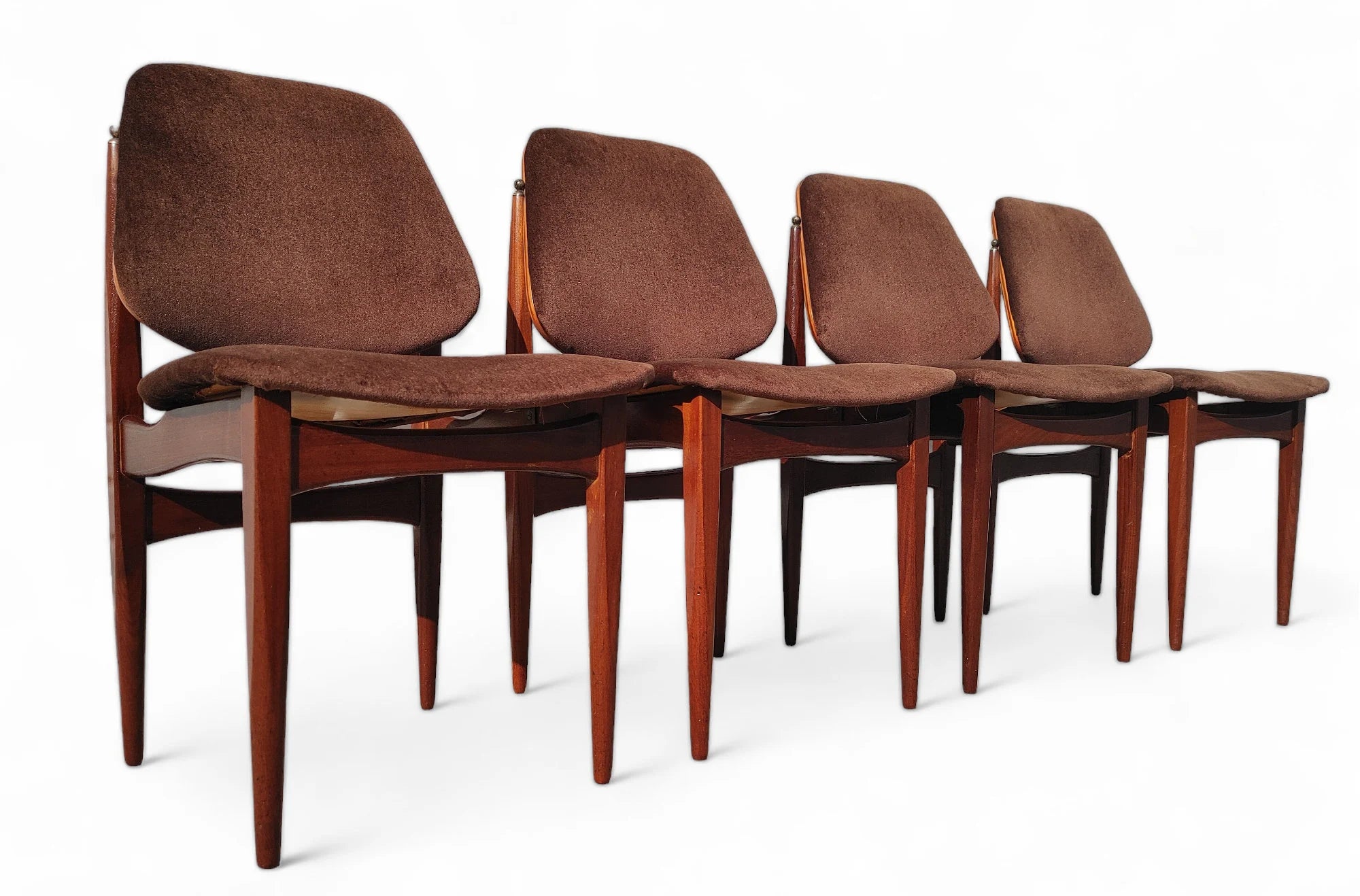 Mid Century English Modern Elliott's of Newbury Dining Chairs