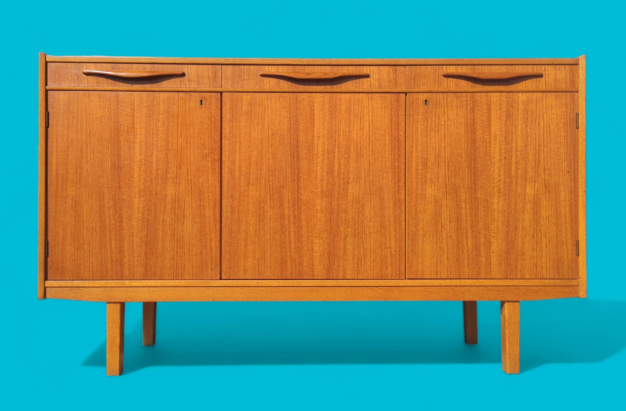 Mid Century Danish Modern Teak Credenza
